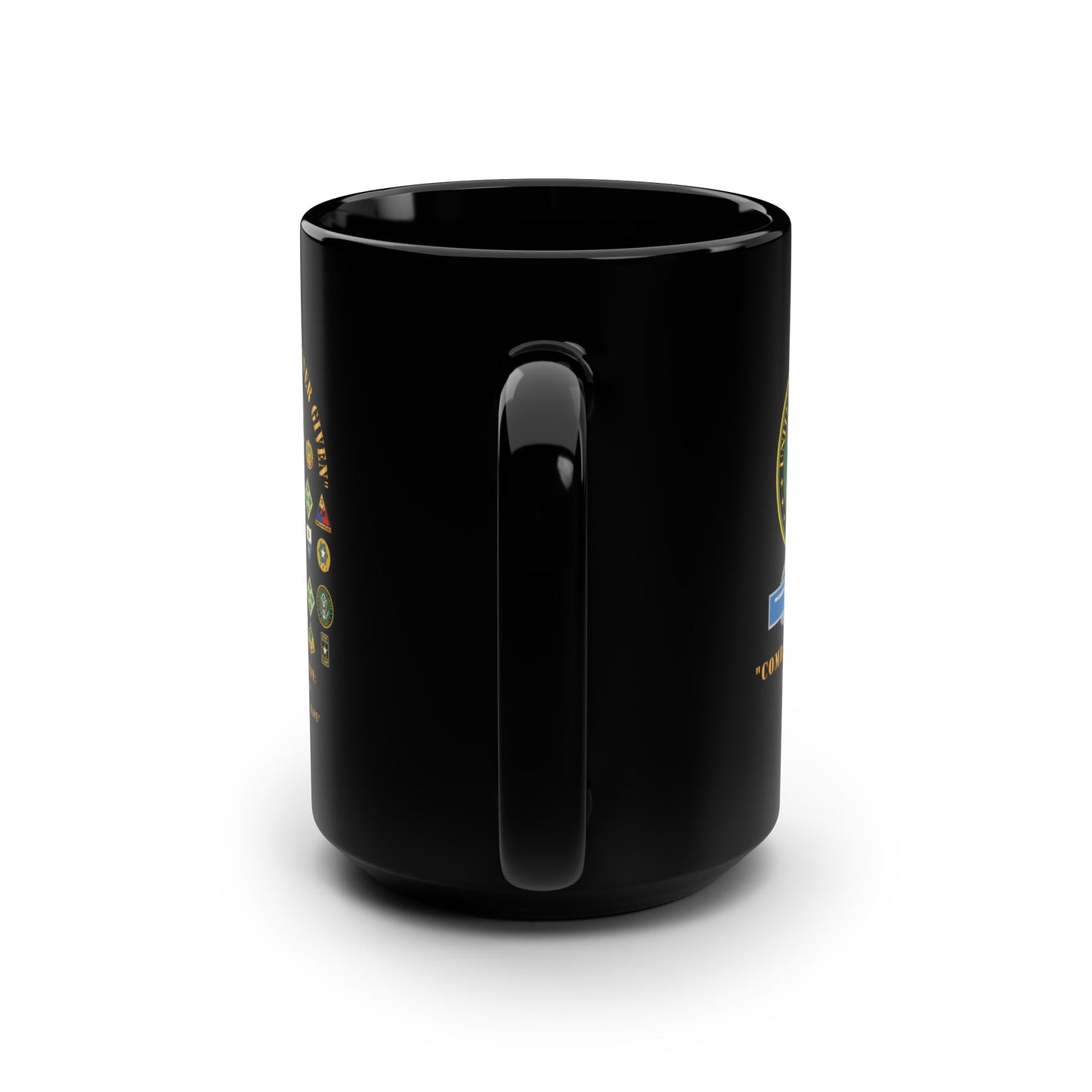 Patriotic Veteran's Black Mug, 15oz - Perfect for Military Appreciation, Gifts for Veterans, Coffee Lover's Mug, Army Pride, Home Decor - Combat Veteran - 11B40X - Retired Army with Multi Units