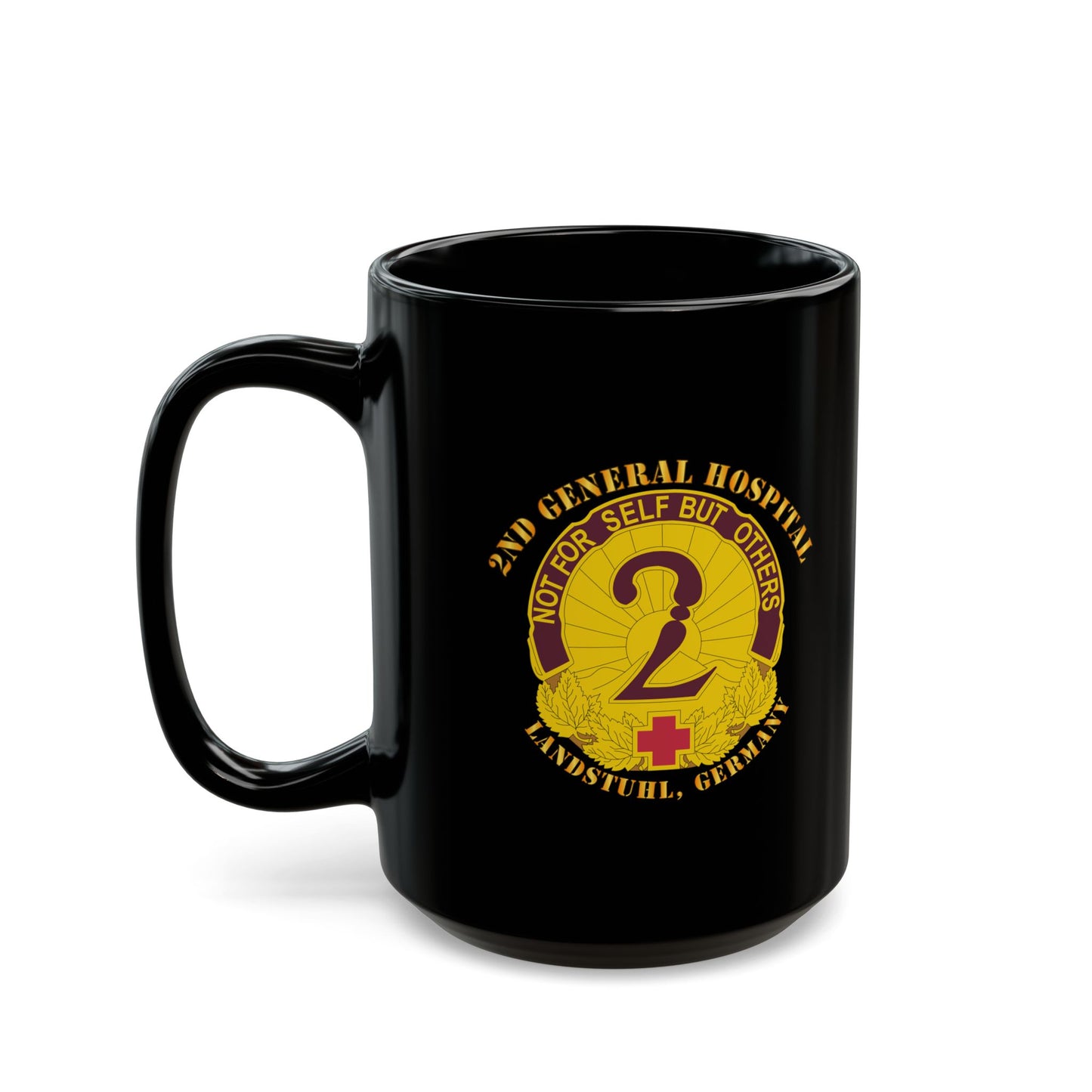 Black Mug 11oz -15oz - 2nd General Hospital - Landstuhl Germany