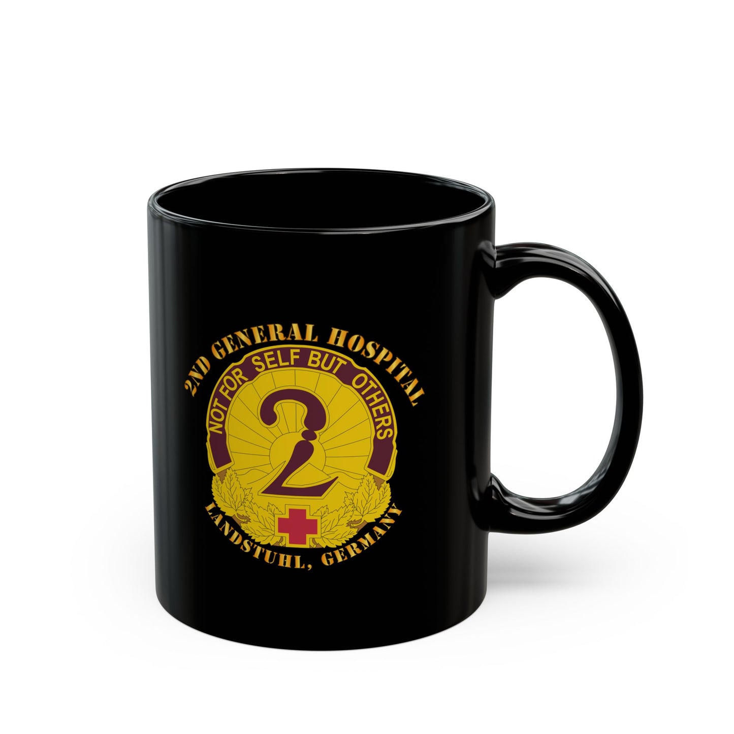 Black Mug 11oz -15oz - 2nd General Hospital - Landstuhl Germany