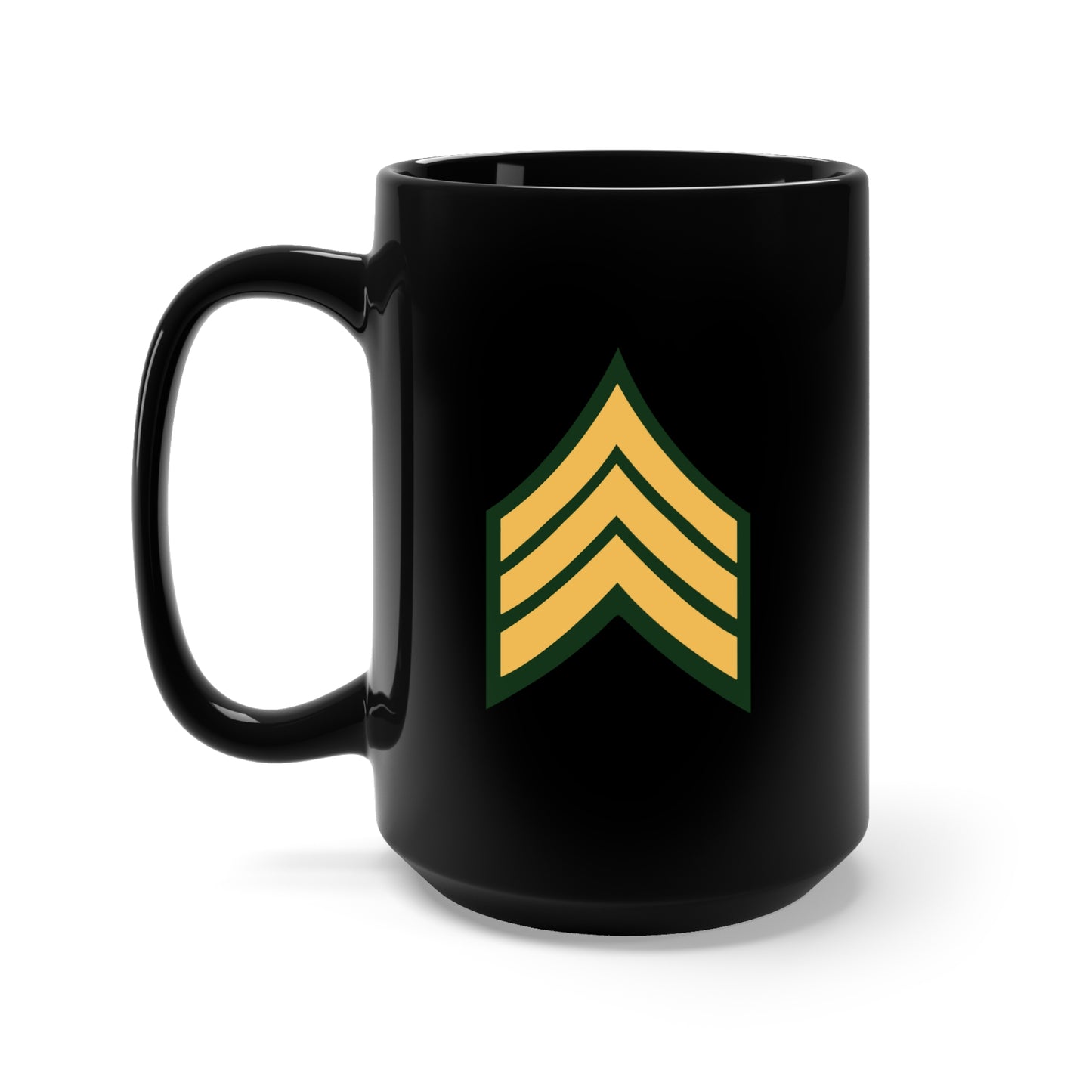 Black Mug 15oz - Army - Sergeant E-5 (SGT) X 300