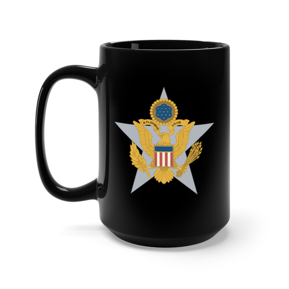 Black Mug 15oz - Branch Insignia - Officer - General Staff X 300
