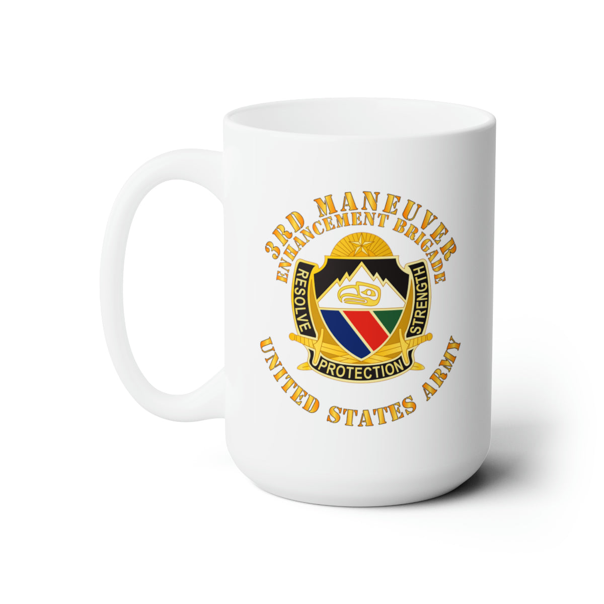 White Ceramic Mug 15oz - Army - 3rd Maneuver Enhancement Brigade - DUI - US Army