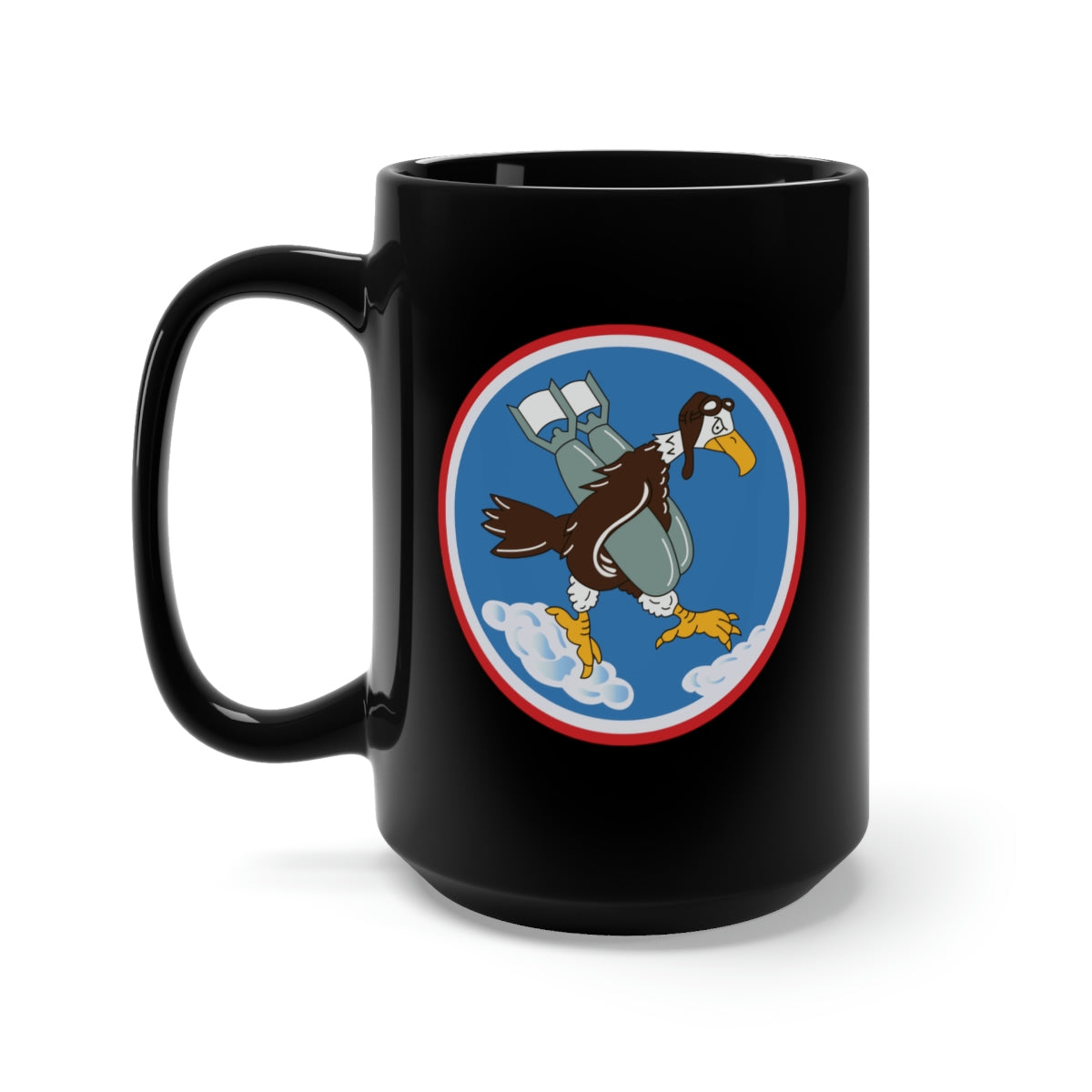 Black Mug 15oz - 772nd Bomb Squadron, 463rd Bomb Group - 15th AF wo txt X 300