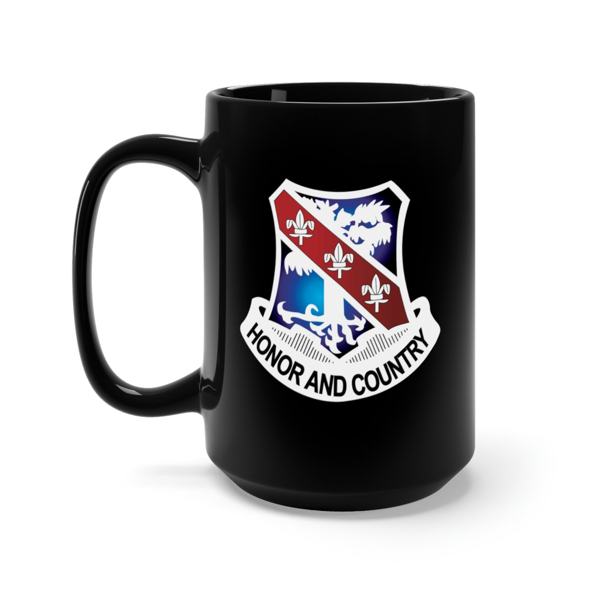 Black Mug 15oz - 1st Battalion, 327 Infantry (Airmobile Infantry) wo Txt X 300
