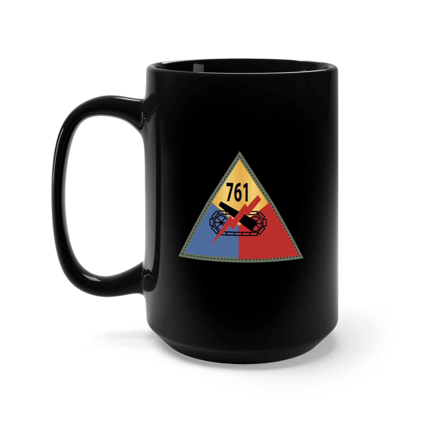 Black Mug 15oz - SSI - 761st Tank Battalion X 300