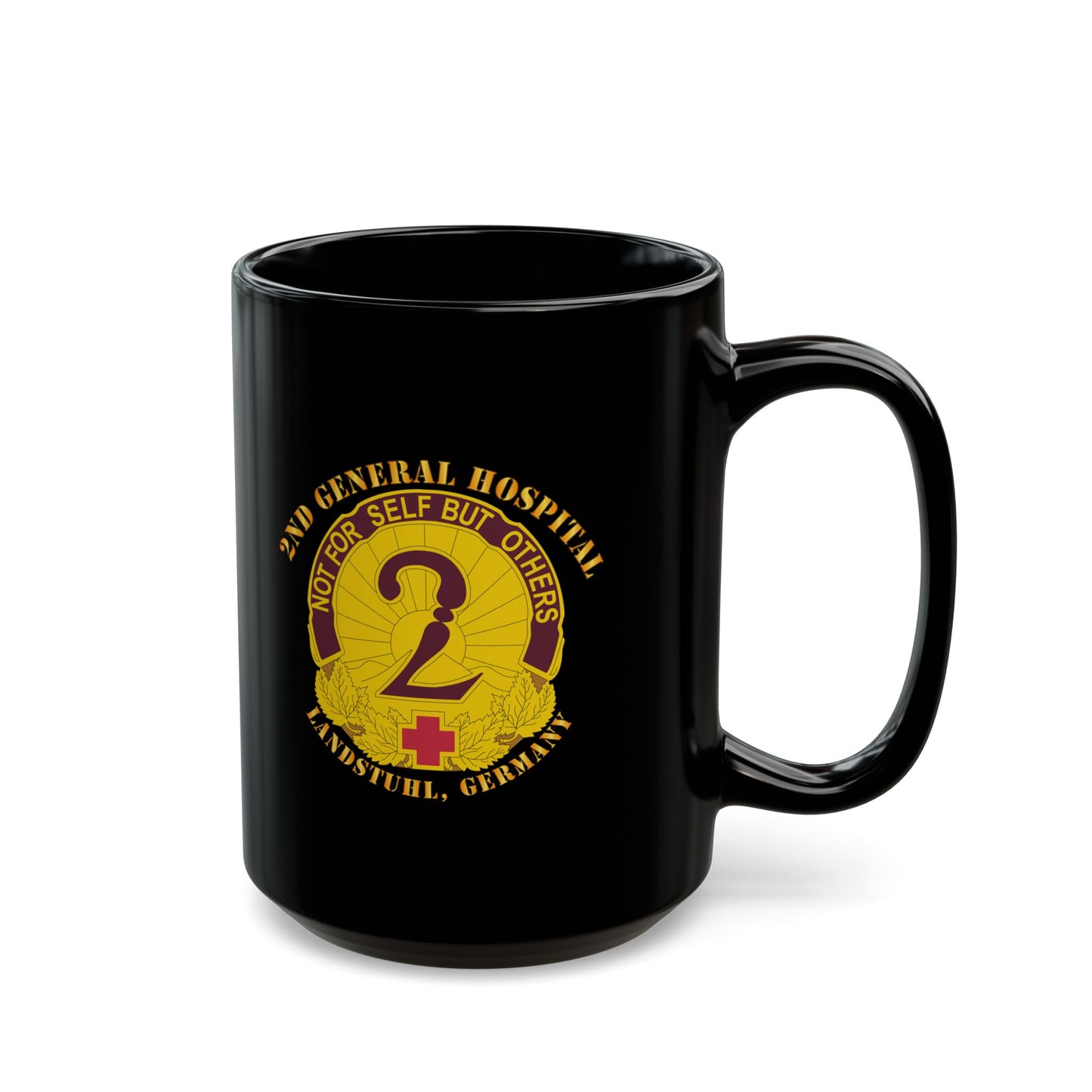 Black Mug 11oz -15oz - 2nd General Hospital - Landstuhl Germany
