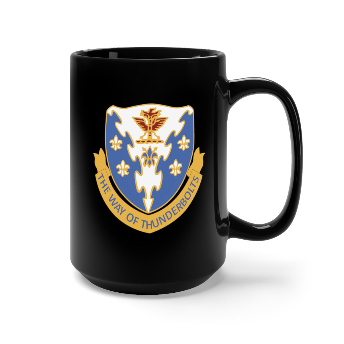 Black Mug 15oz - Army - 517th Parachute Infantry Regiment - DUI wo Txt X 300