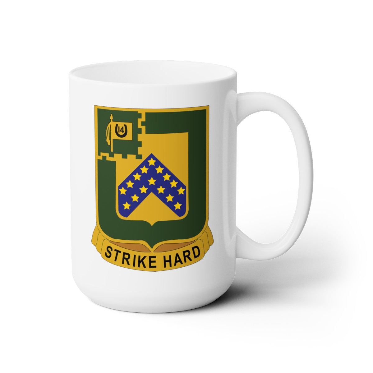 White Ceramic Mug 15oz - Army - 16th Cavalry Regiment wo Txt