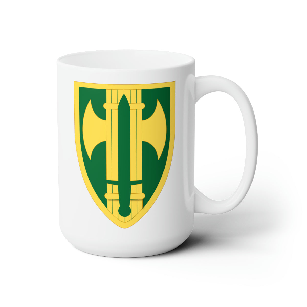 White Ceramic Mug 15oz - Army - 18th MP Bde wo Txt wo DS