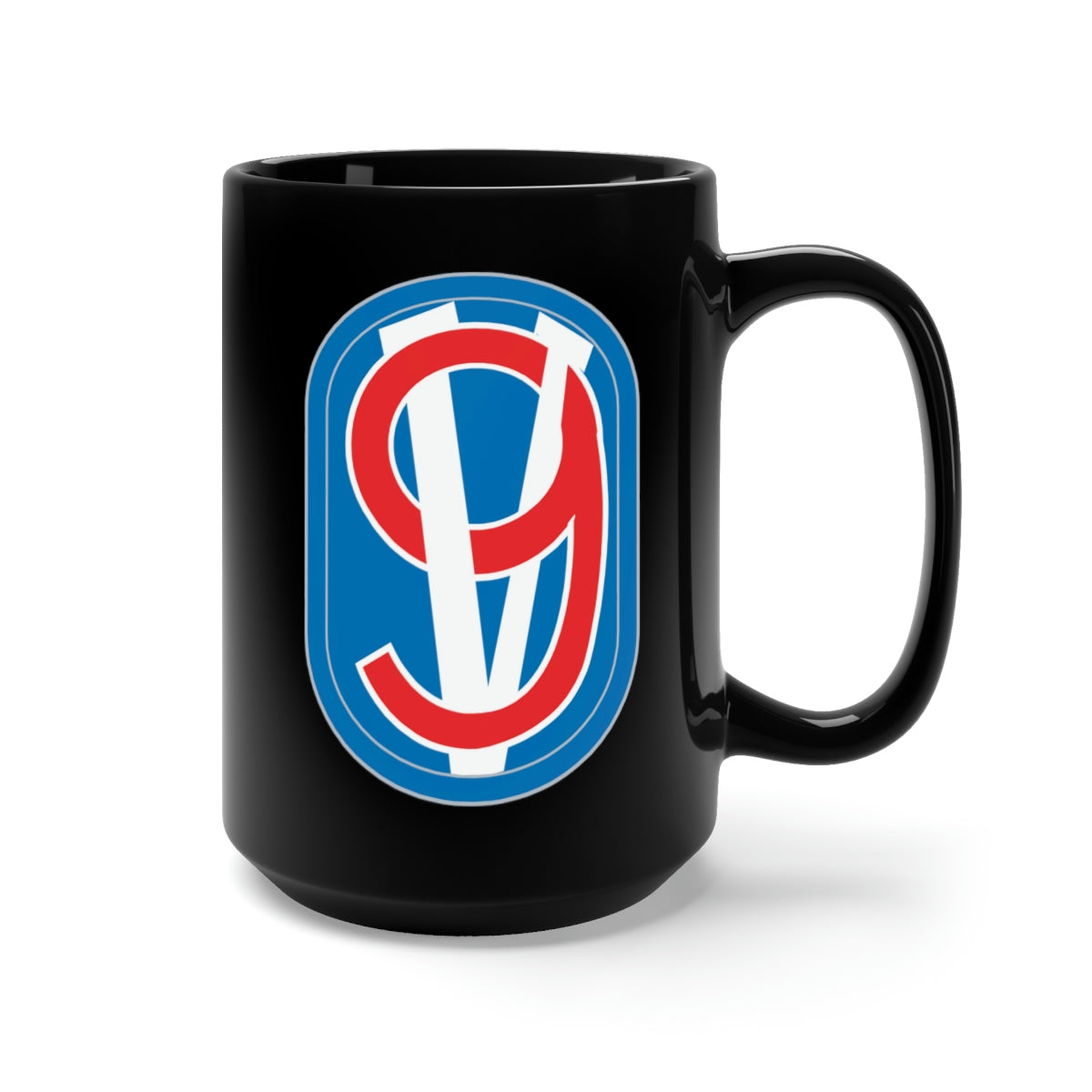 Black Mug 15oz - Army - 95th Infantry Division - SSI wo Txt X 300