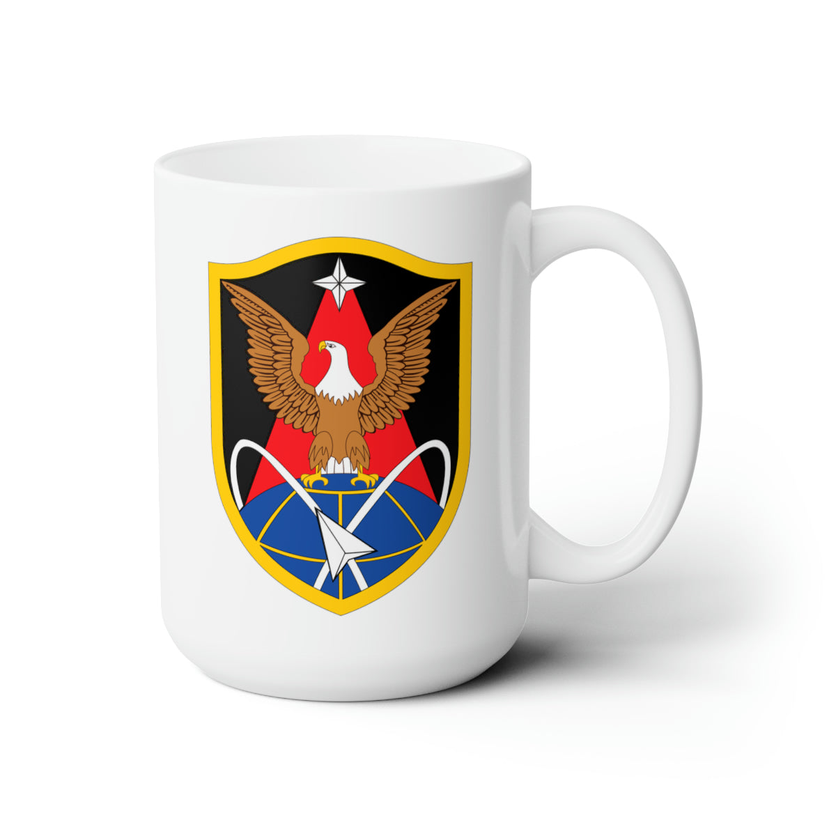 White Ceramic Mug 15oz - Army - 1st Space Brigade - SSI wo Txt