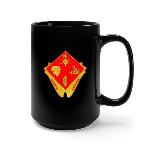 Black Mug 15oz - Army - 45th Division Artillery wo Txt