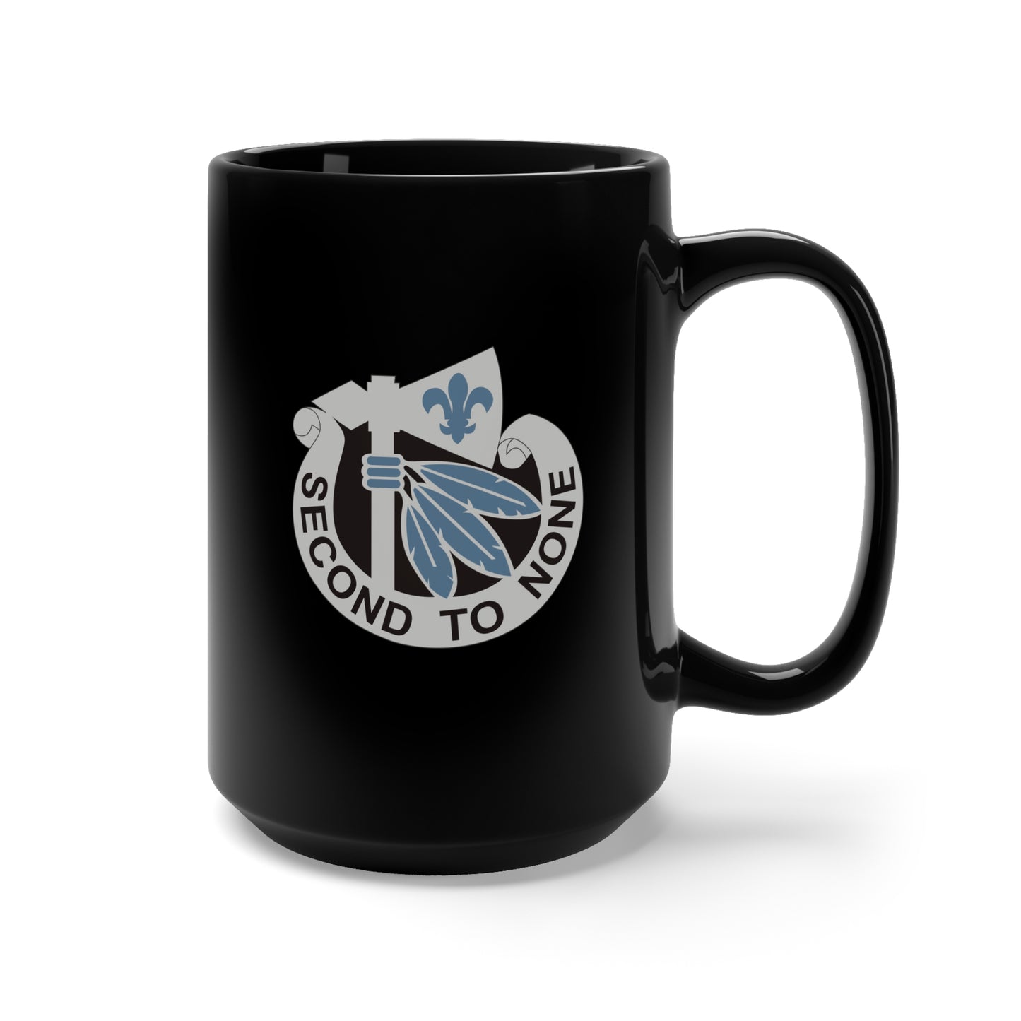 Black Mug 15oz - DUI - 2nd Infantry Division X 300
