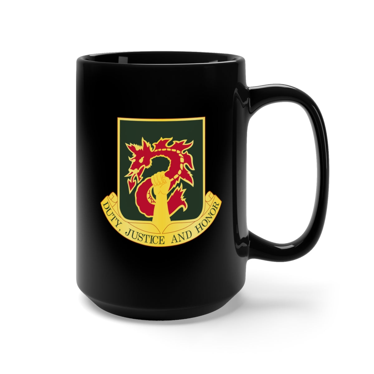 Black Mug 15oz - DUI - 504th Military Police Battalion wo txt