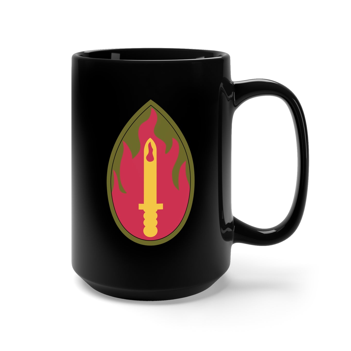 Black Mug 15oz - SSI - 63rd Infantry Division X 300