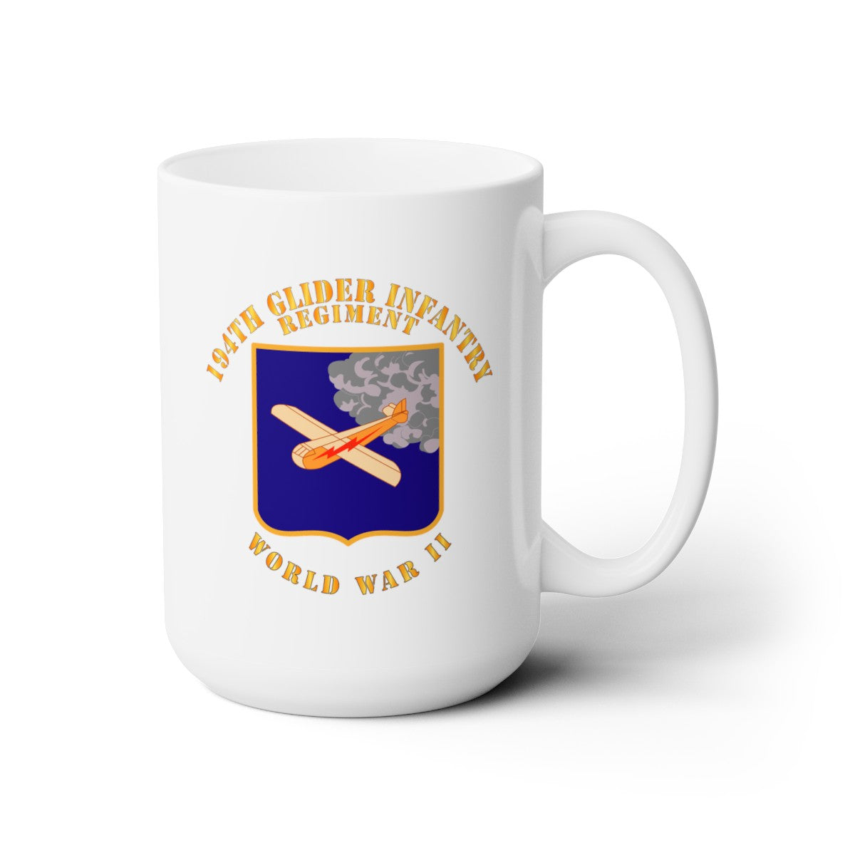White Ceramic Mug 15oz - Army - 194th Glider Infantry Regiment - WWII