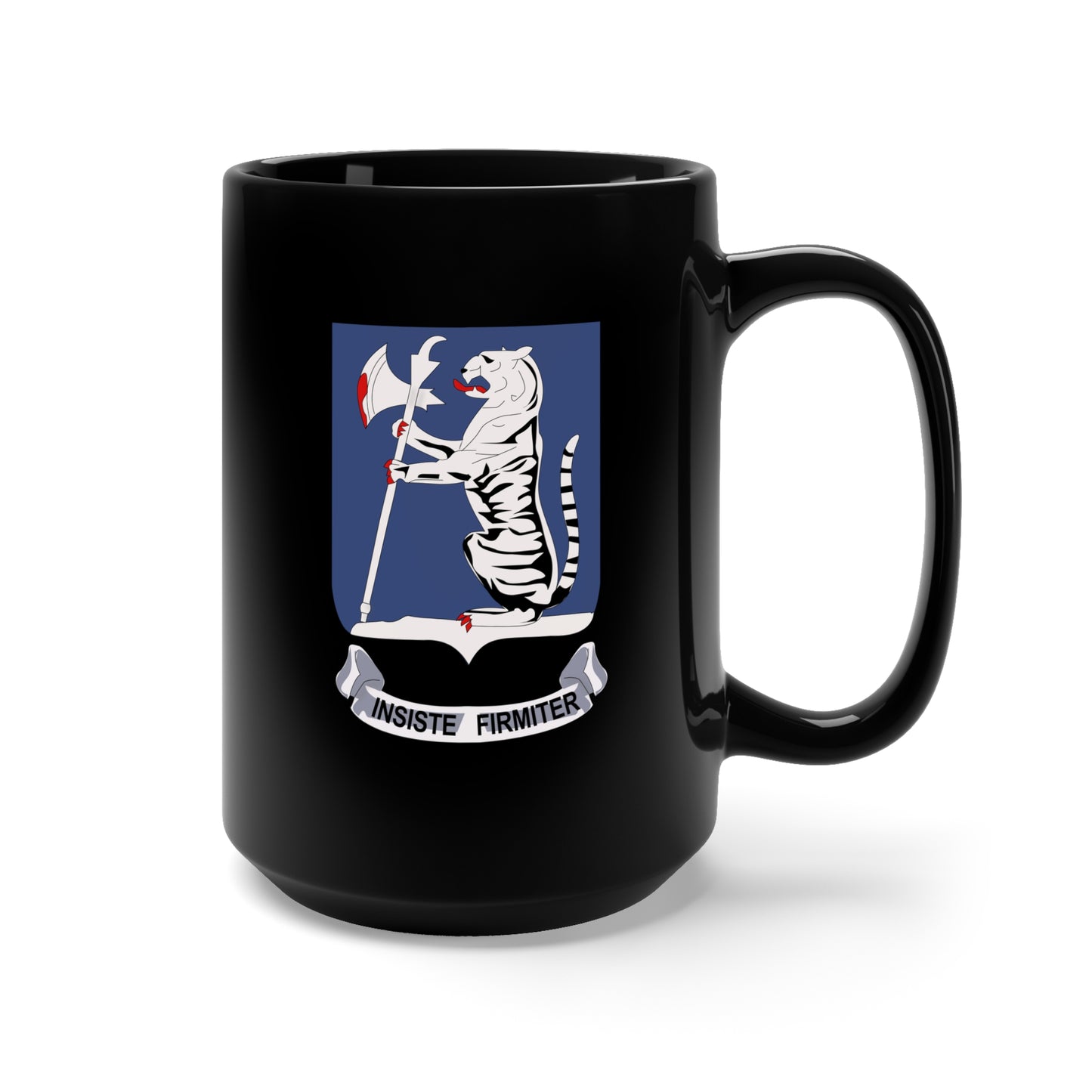Black Mug 15oz - Army - 77th Armored Regiment wo Txt wo DS