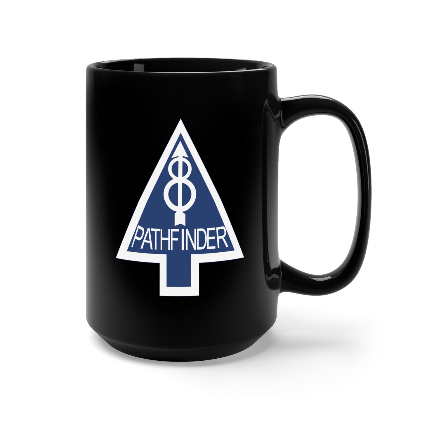 Black Mug 15oz - 8th Infantry Div Recondo School X 300