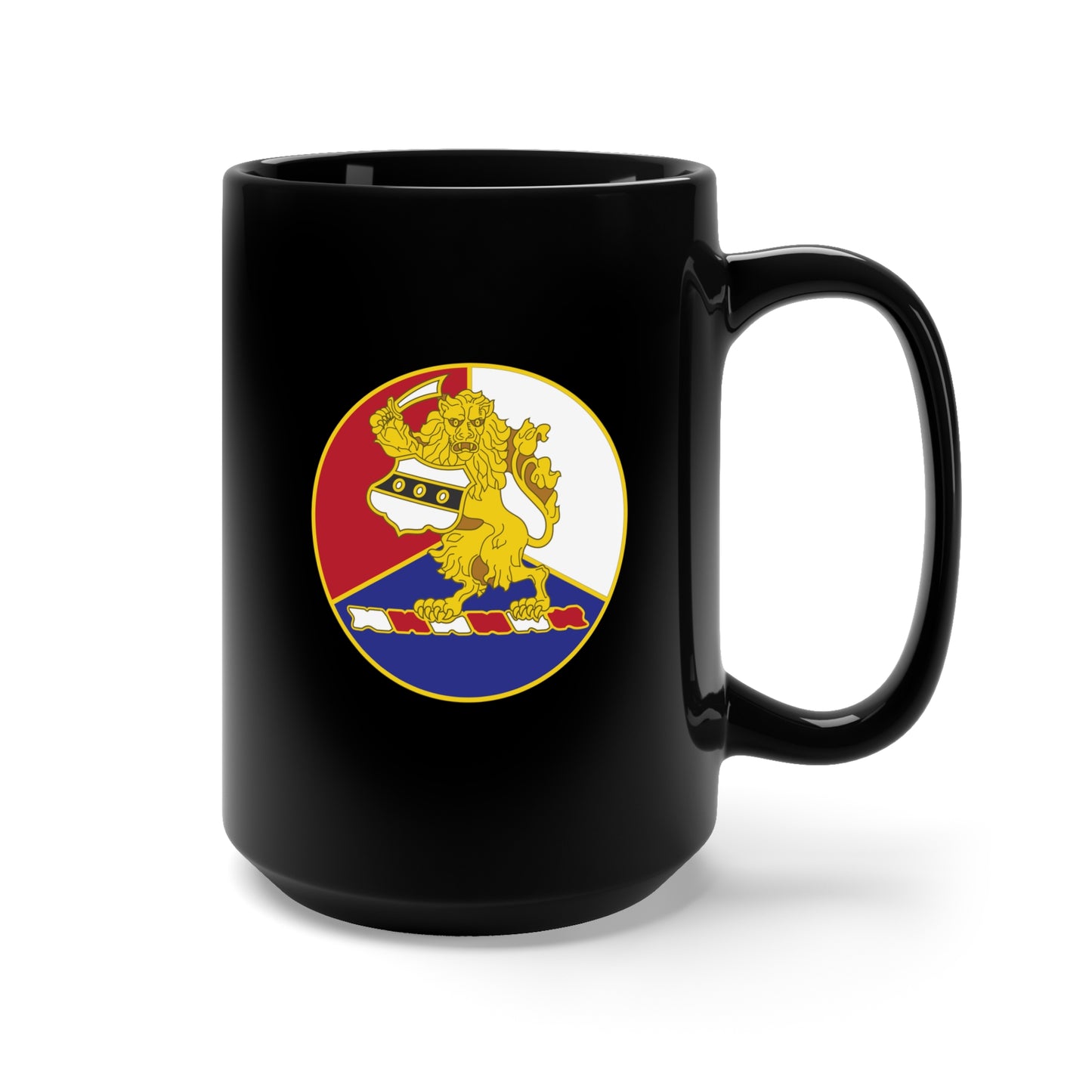 Black Mug 15oz - DUI - 28th Infantry Division X 300