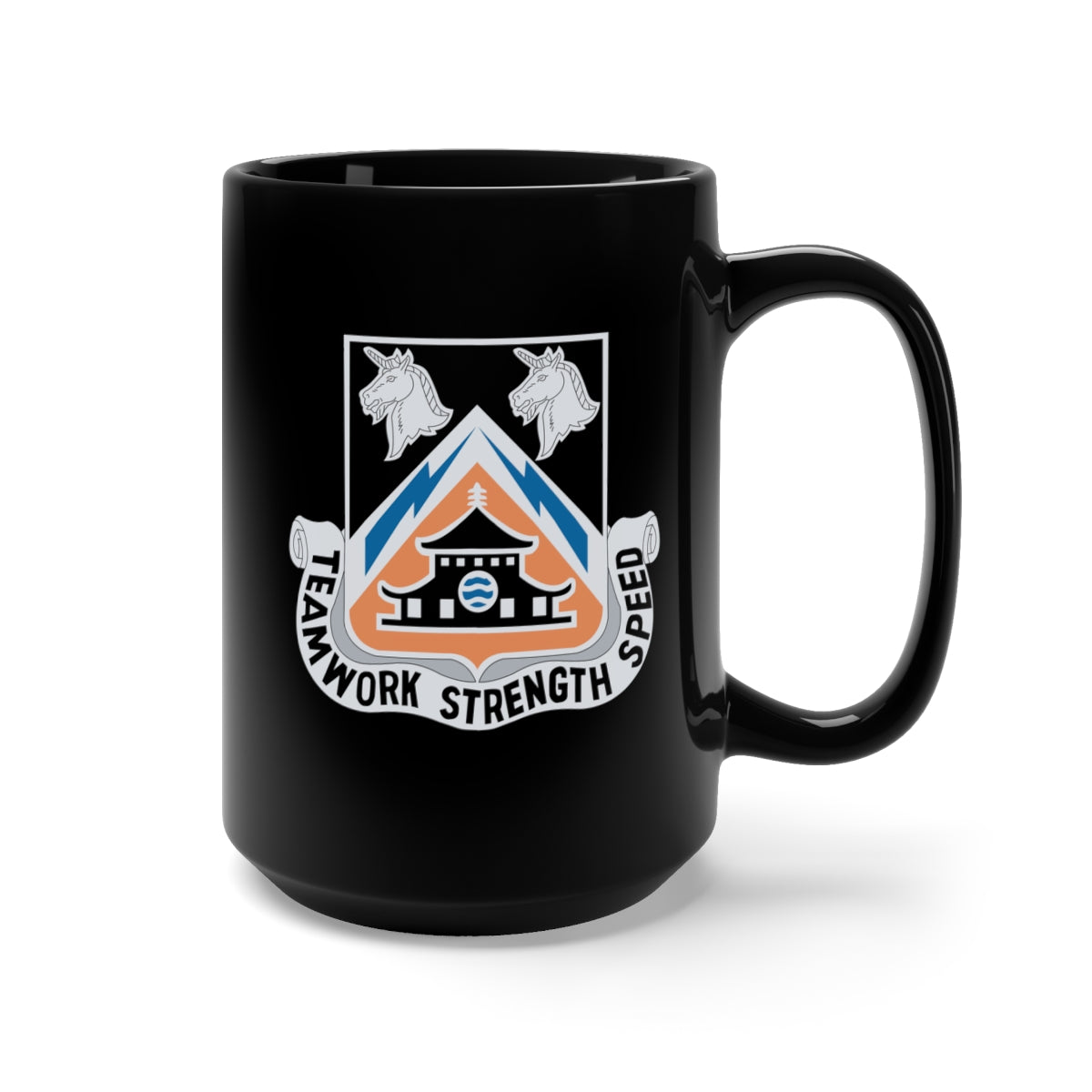 Black Mug 15oz - 43rd Signal Battalion DUI wo Txt X 300
