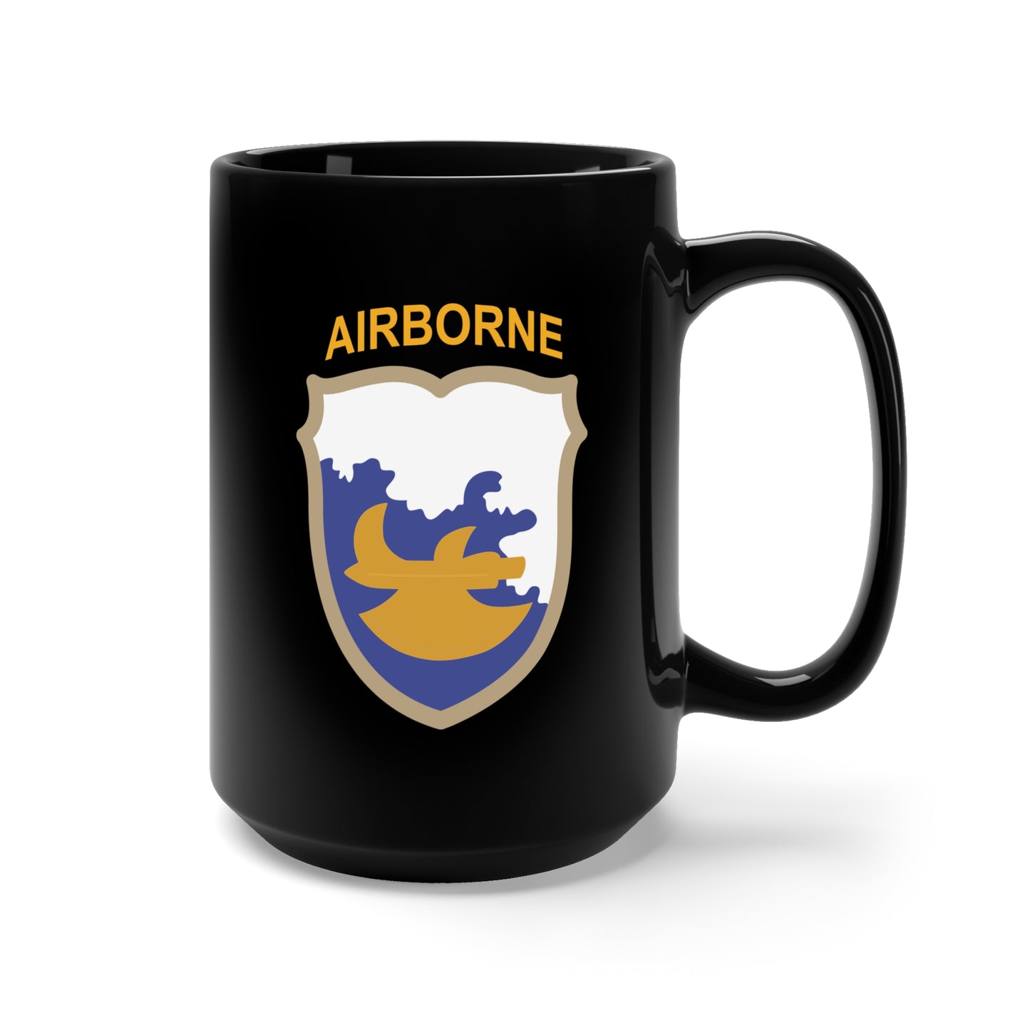Black Mug 15oz - SSI - 18th Airborne Division - Phantom X 300