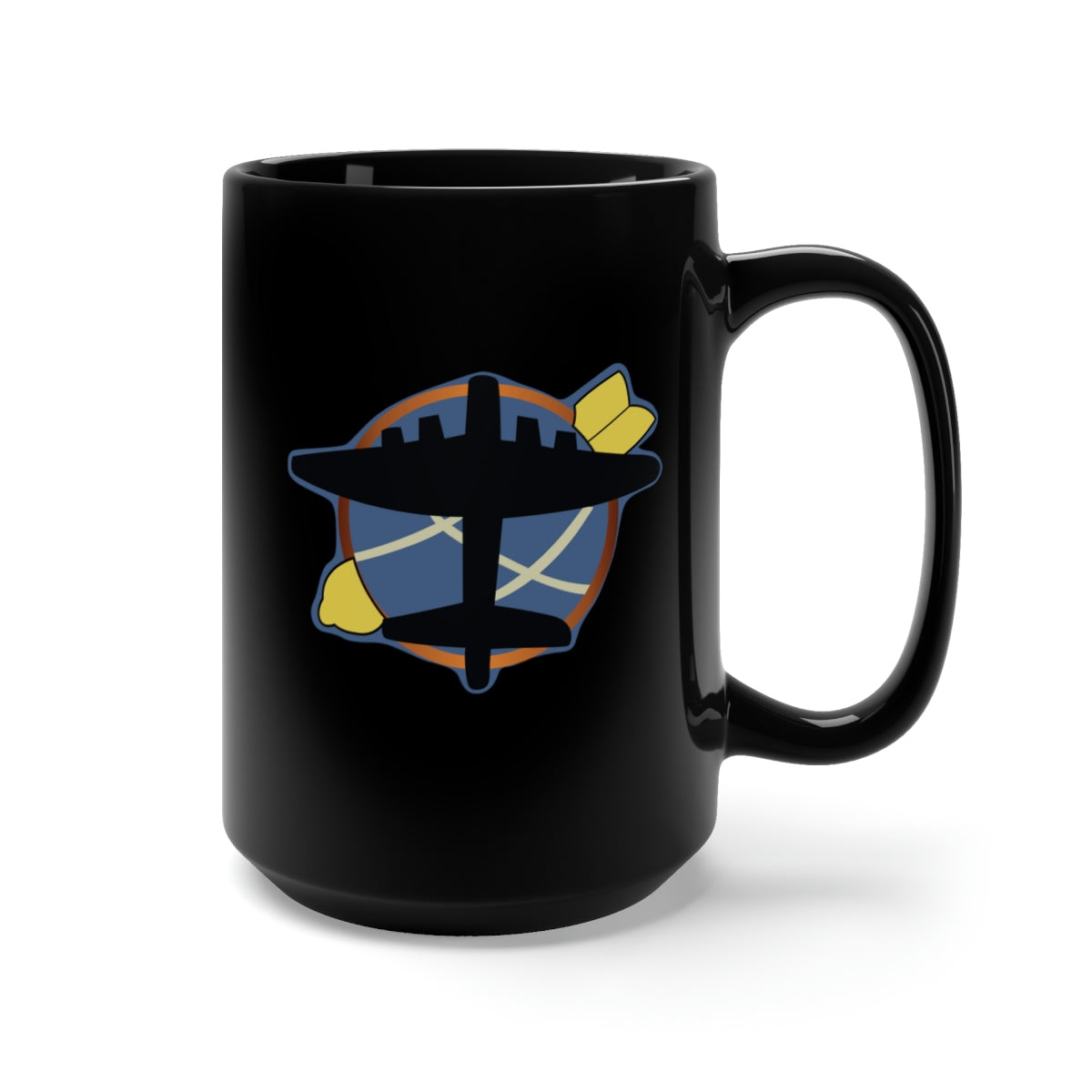 Black Mug 15oz - 774th Bomb Squadron, 463rd Bomb Group 15th AF V2 wo Txt X 300