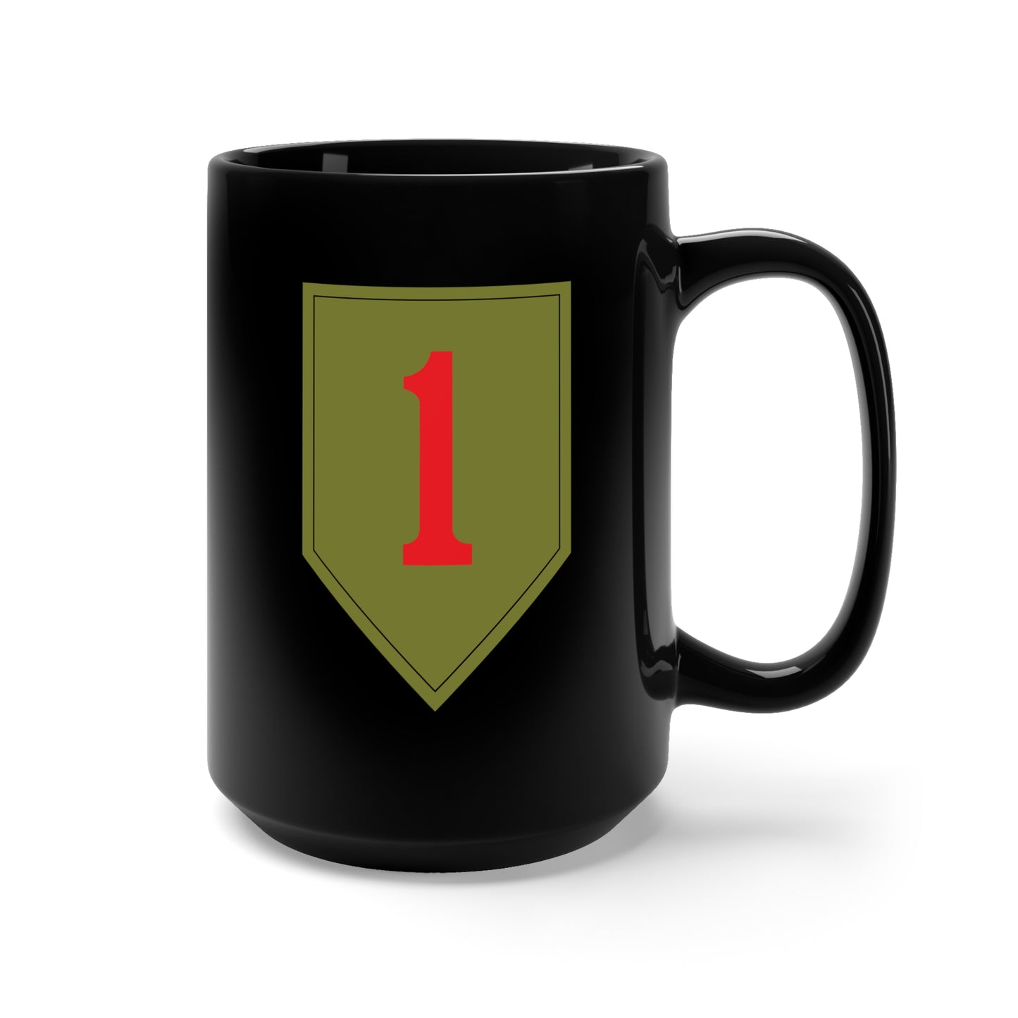 Black Mug 15oz - 1st Infantry Division wo Txt X 300