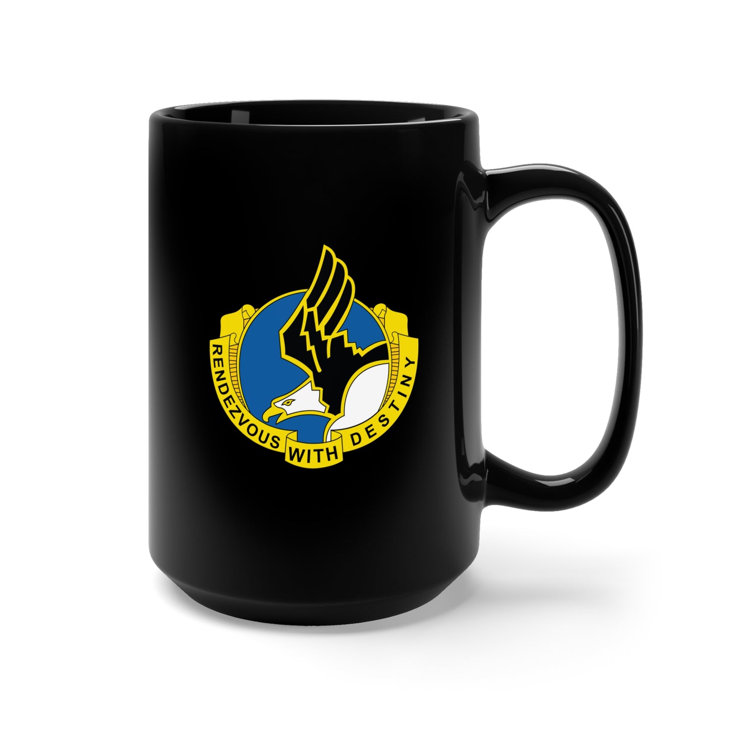Black Mug 15oz - DUI - 101st Airborne Division X 300