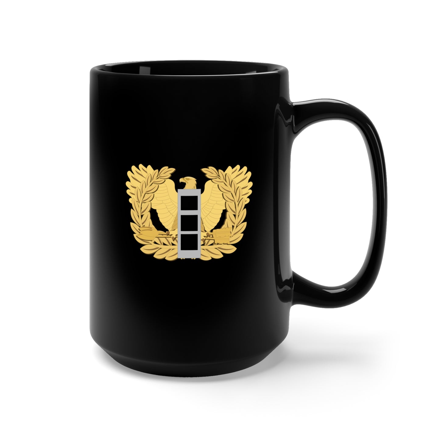 Black Mug 15oz - Army - Chief Warrant Officer - W03 - Flat - Eagle and Bar wo txt X 300