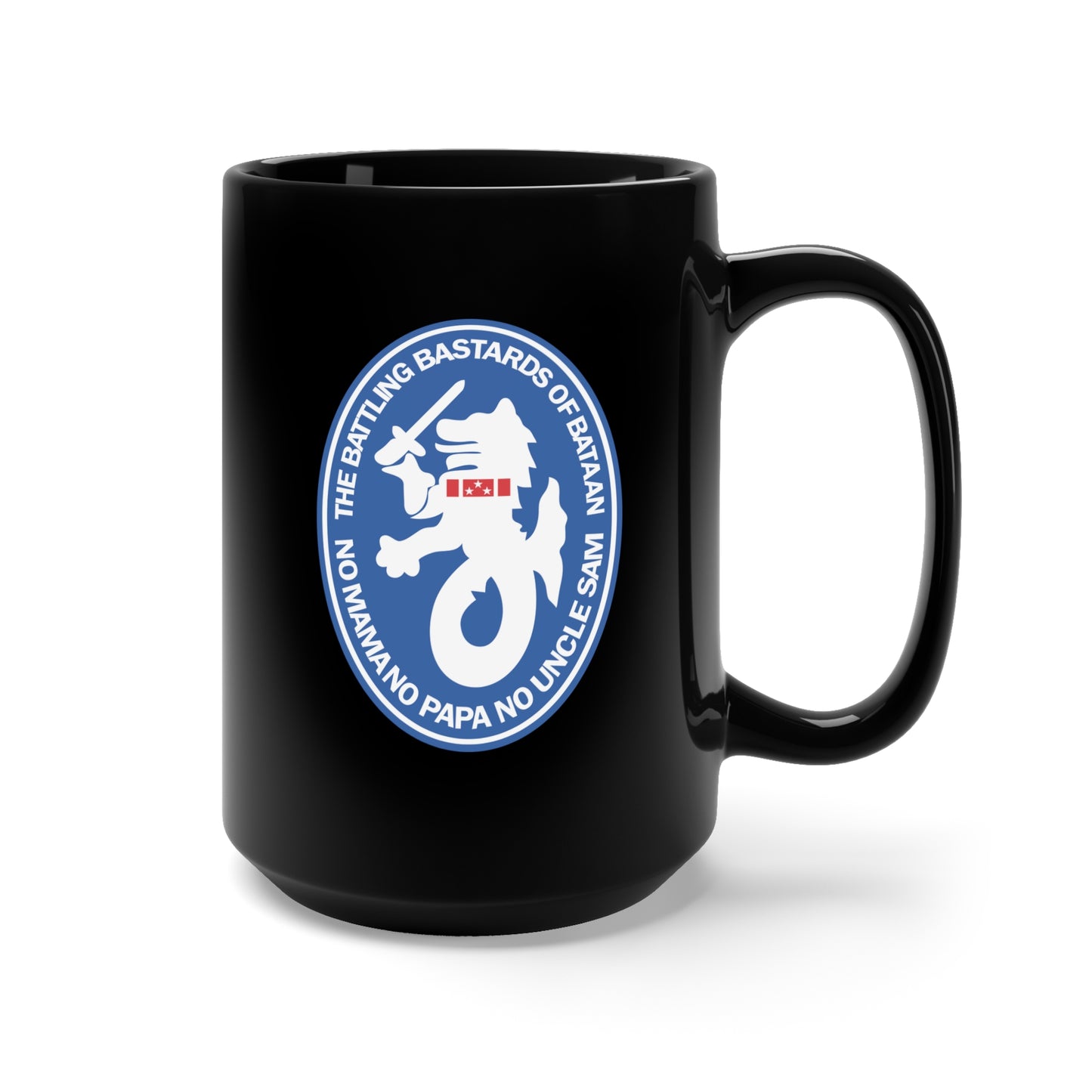 Black Mug 15oz - Battling Bastards of Bataan X 300