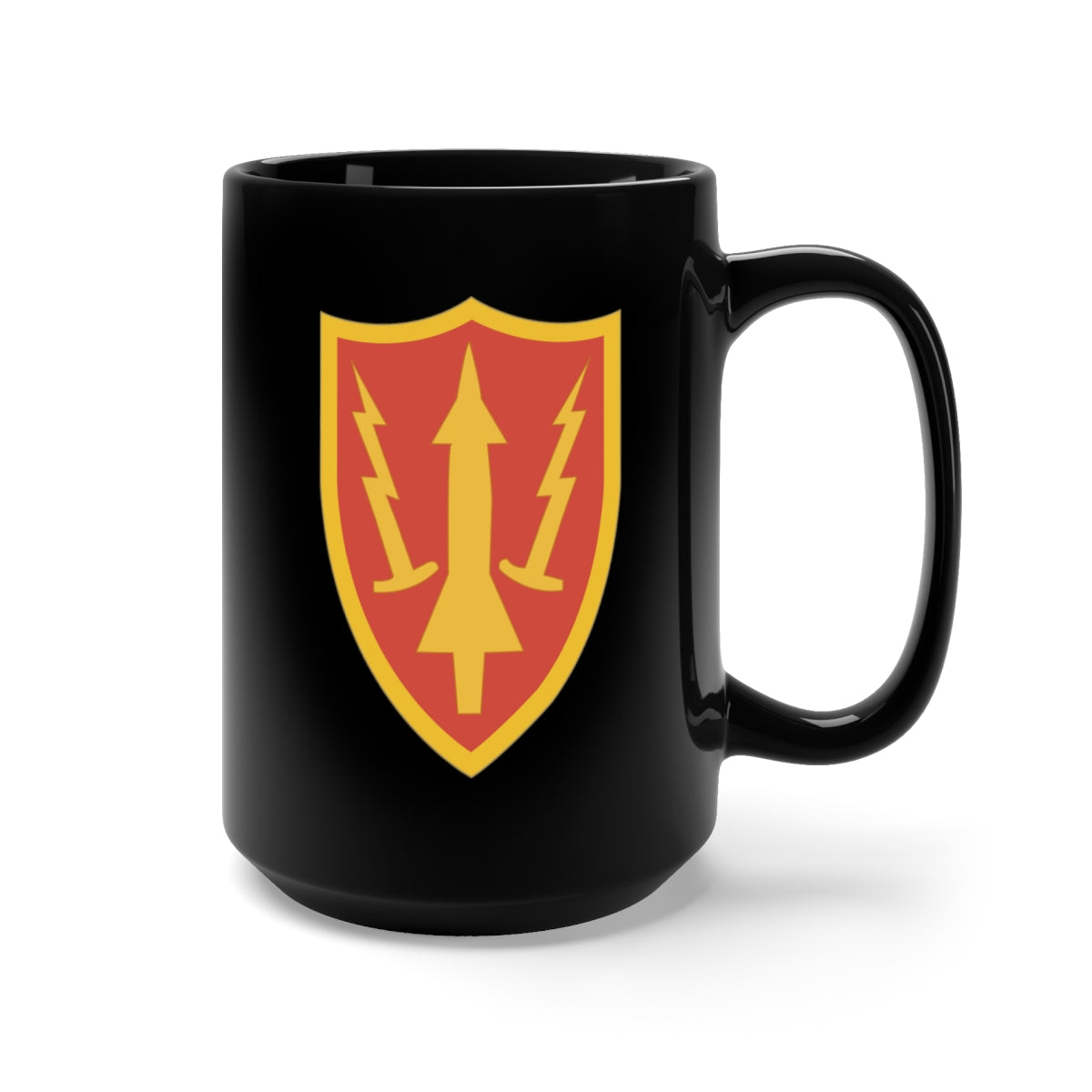 Black Mug 15oz - SSI - United States Army Air Defense Artillery Command - ARADCOM - WWII wo Txt X 300