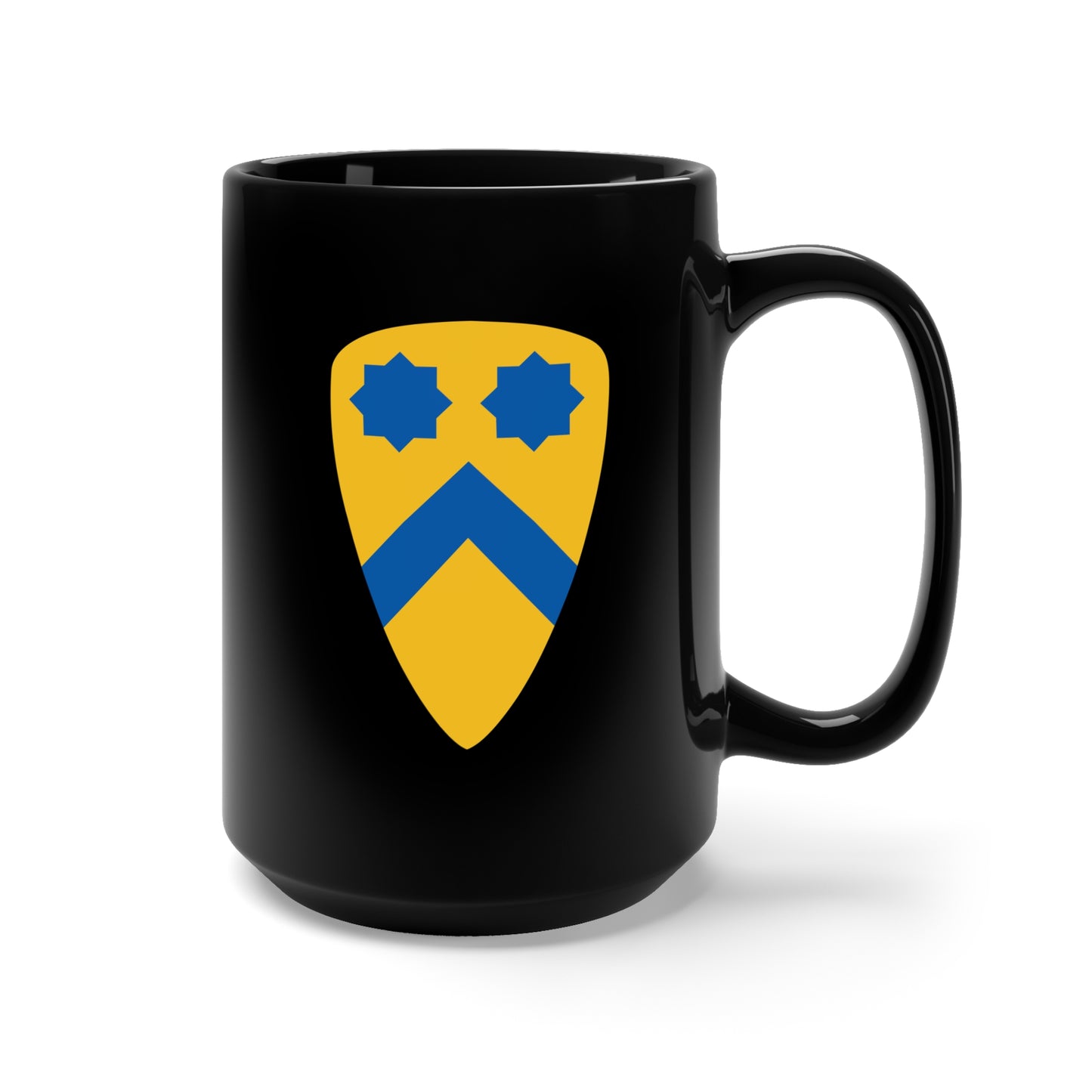 Black Mug 15oz - SSI - 2nd Cavalry Division X 300