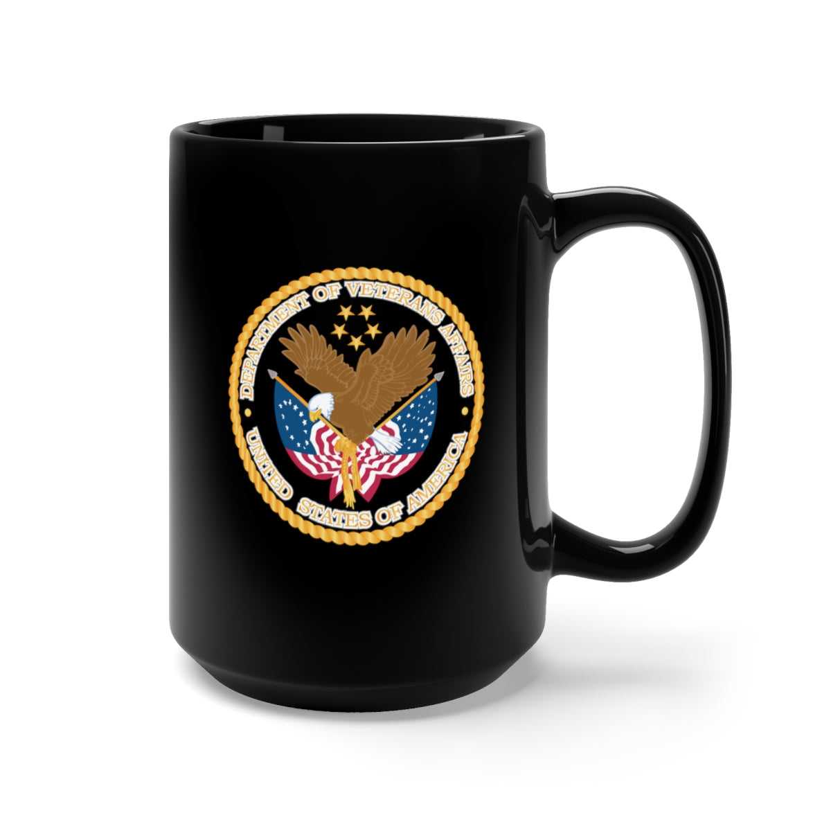 Black Mug 15oz - VA - Dept of Veterans Affairs X 300