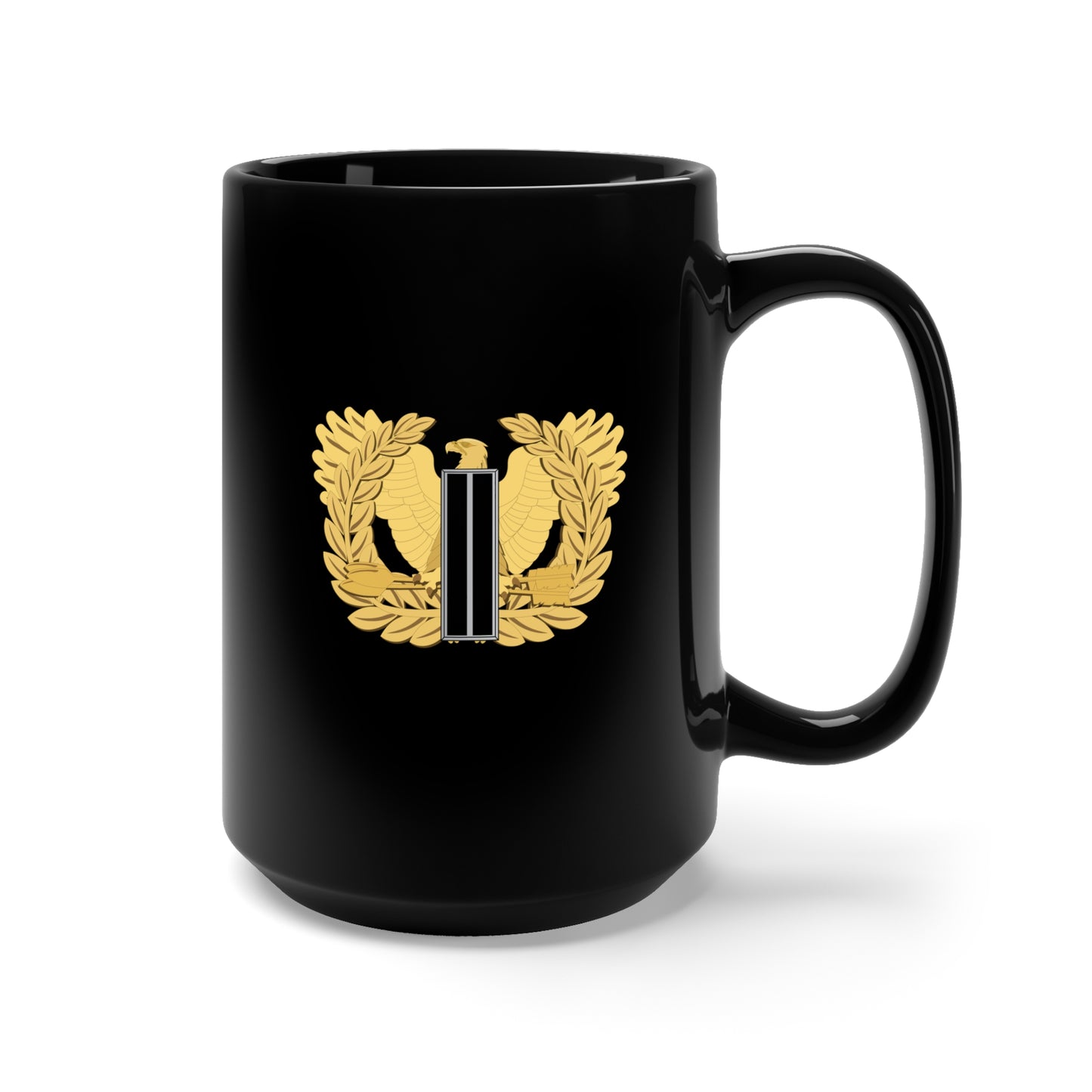 Black Mug 15oz - Army - Chief Warrant Officer - W06 - Flat - Eagle and Bar wo txt X 300