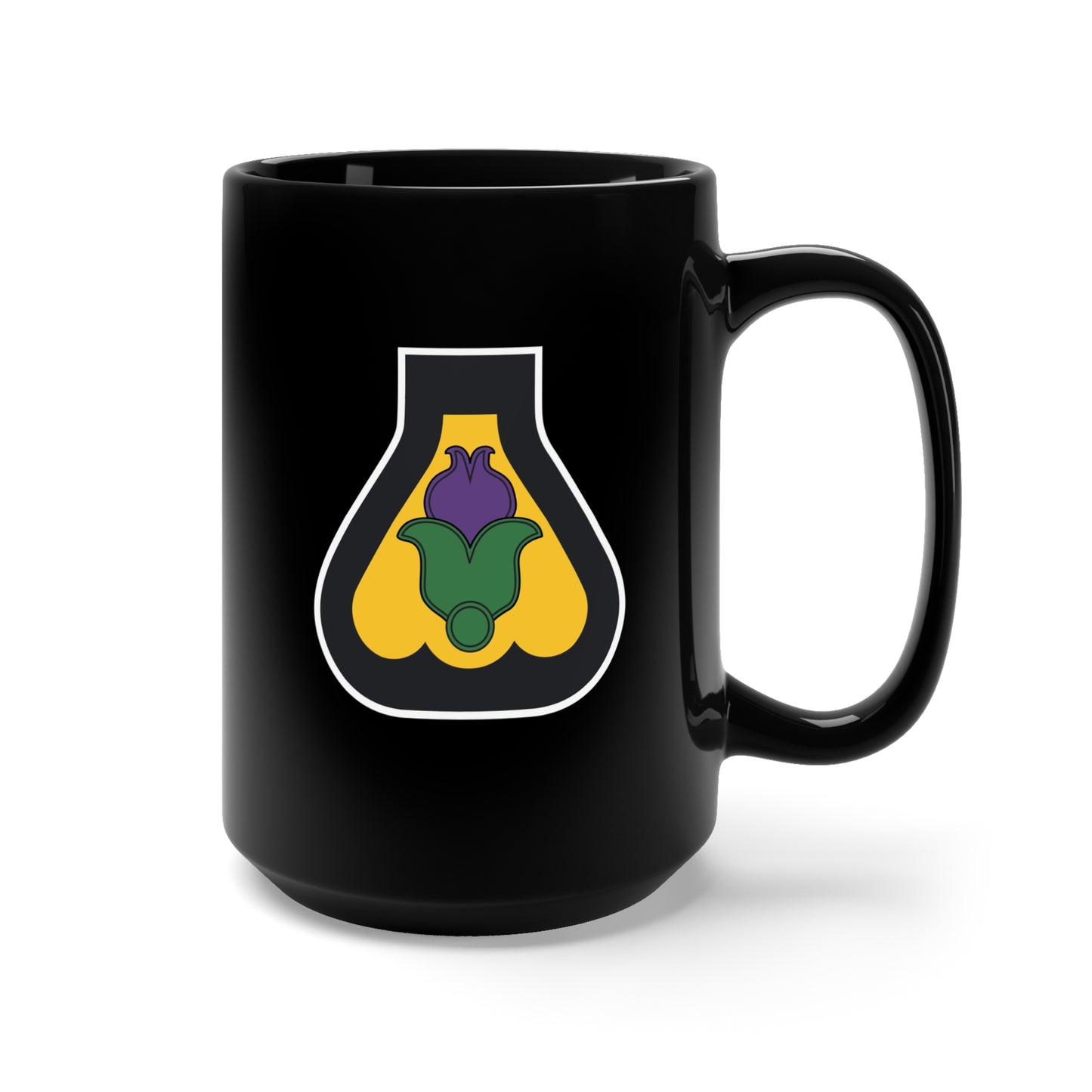 Black Mug 15oz - SSI - 21st Cavalry Division X 300