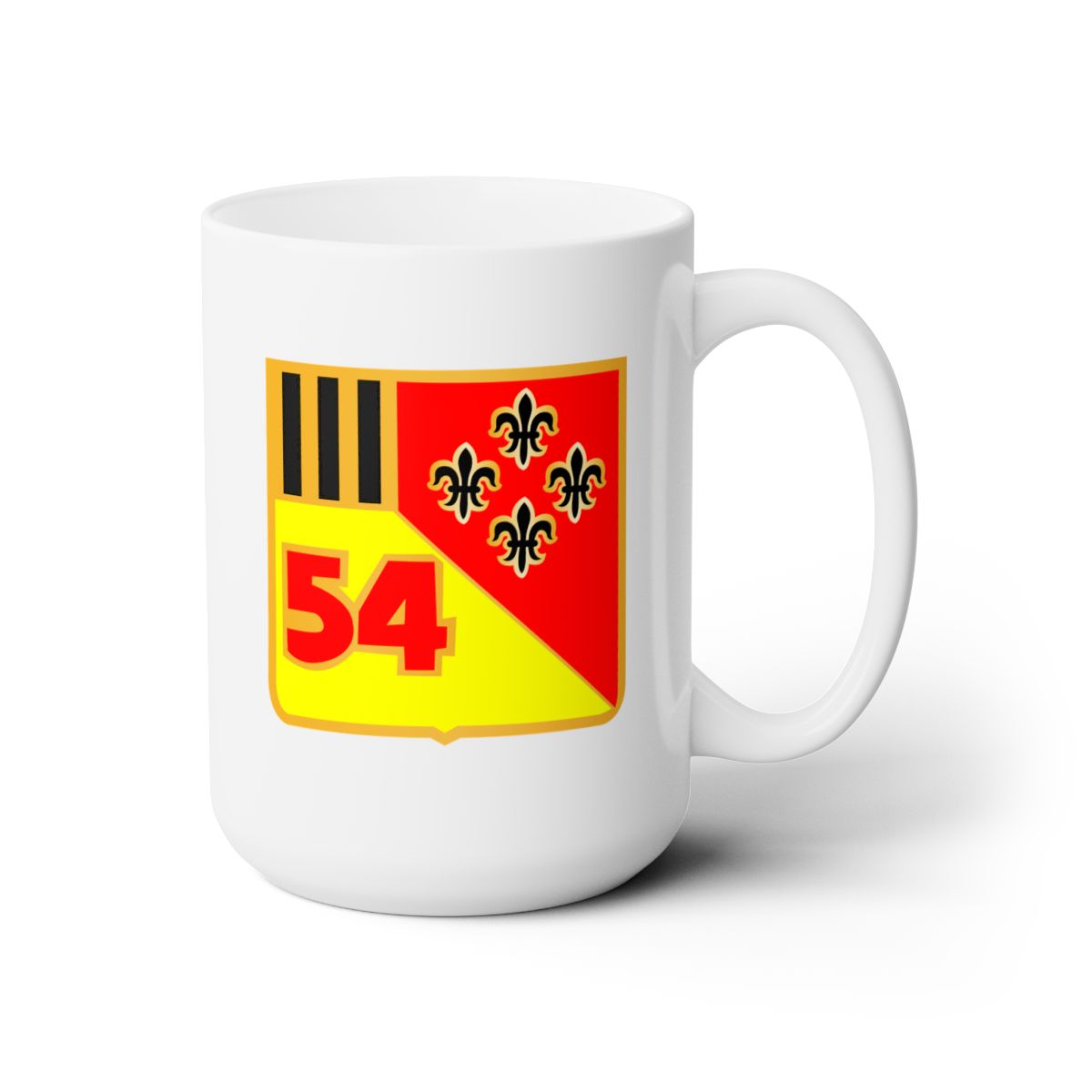 White Ceramic Mug 15oz - Army - 54th Artillery Group wo Txt - X 300