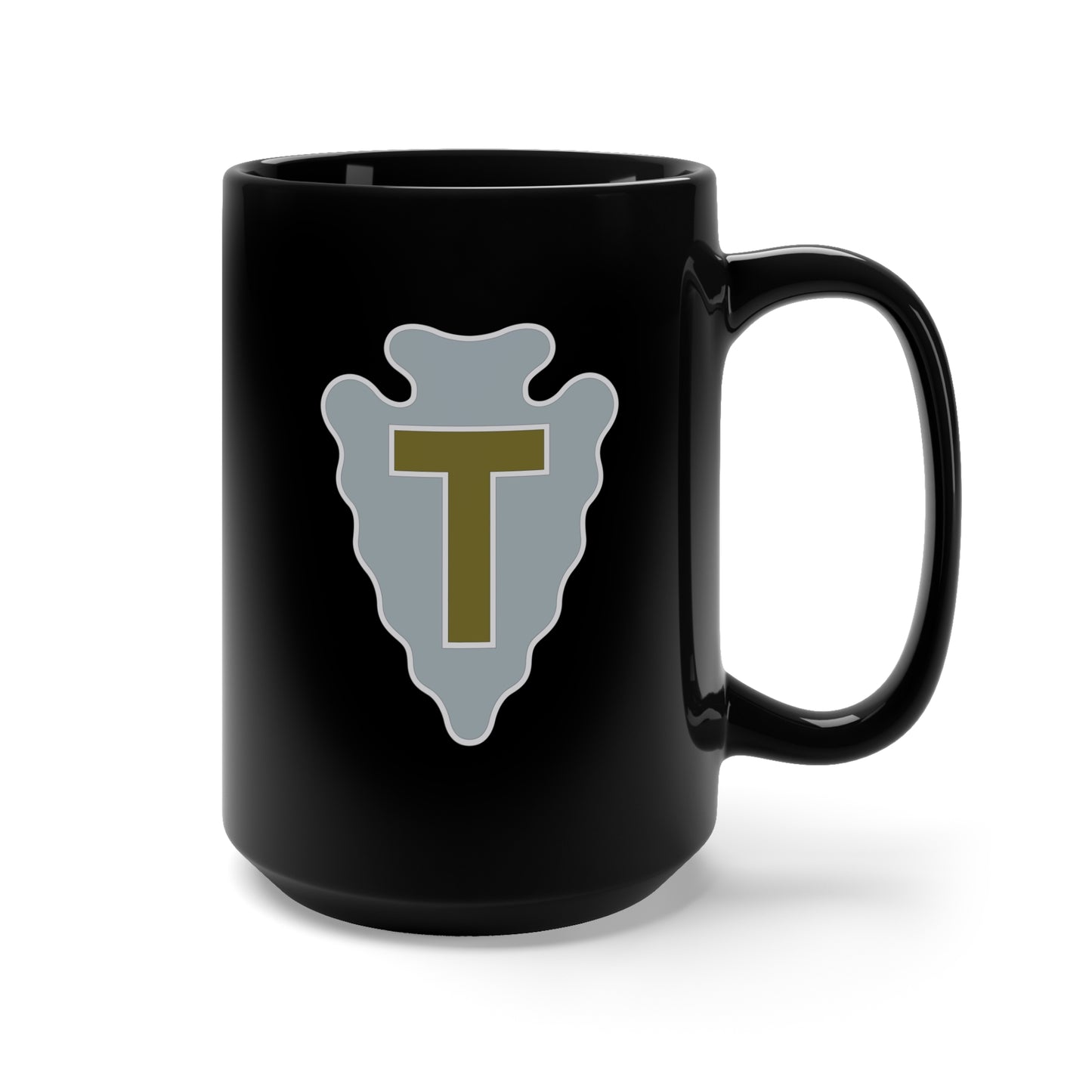 Black Mug 15oz - DUI - 36th Infantry Division X 300