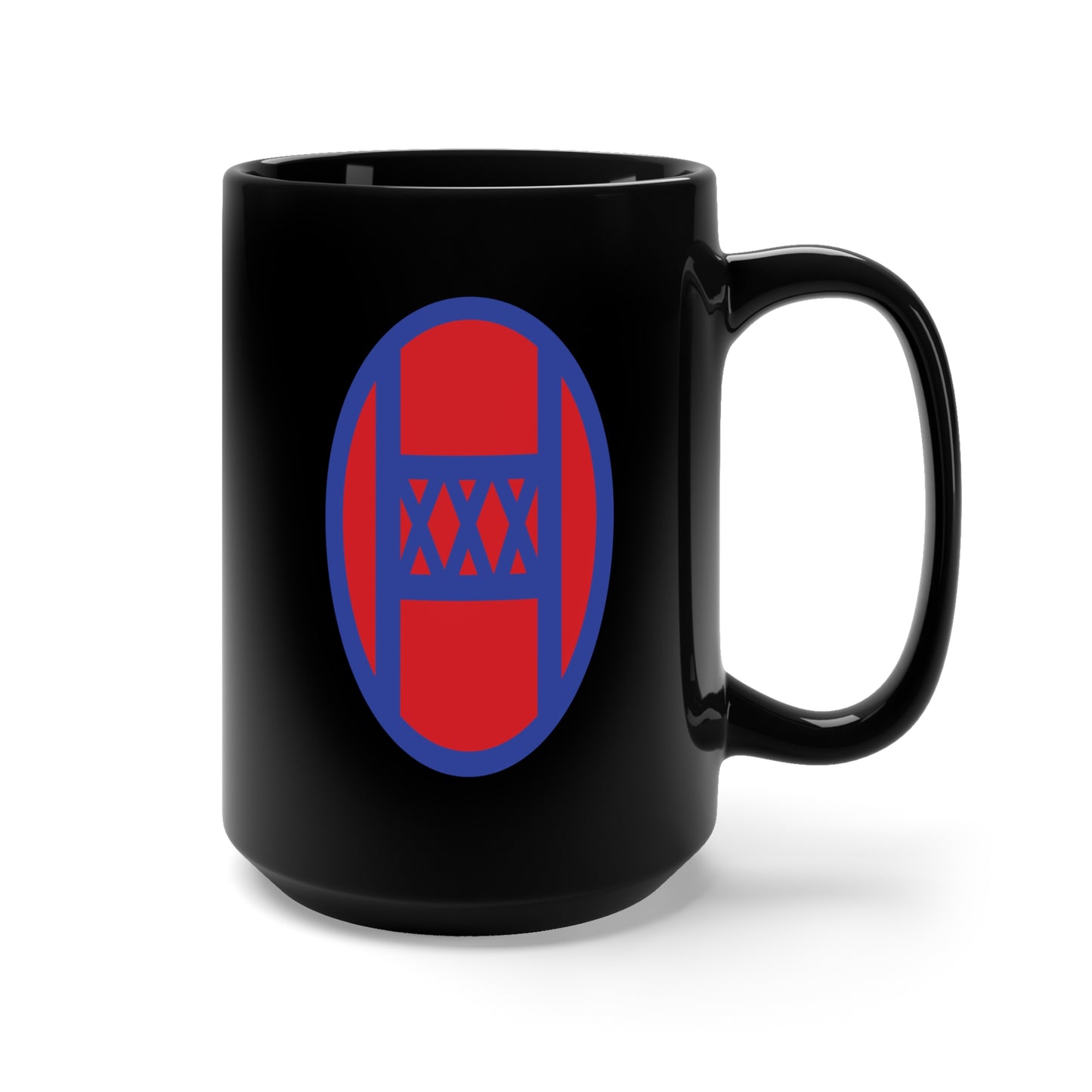 Black Mug 15oz - SSI - 30th Infantry Division X 300