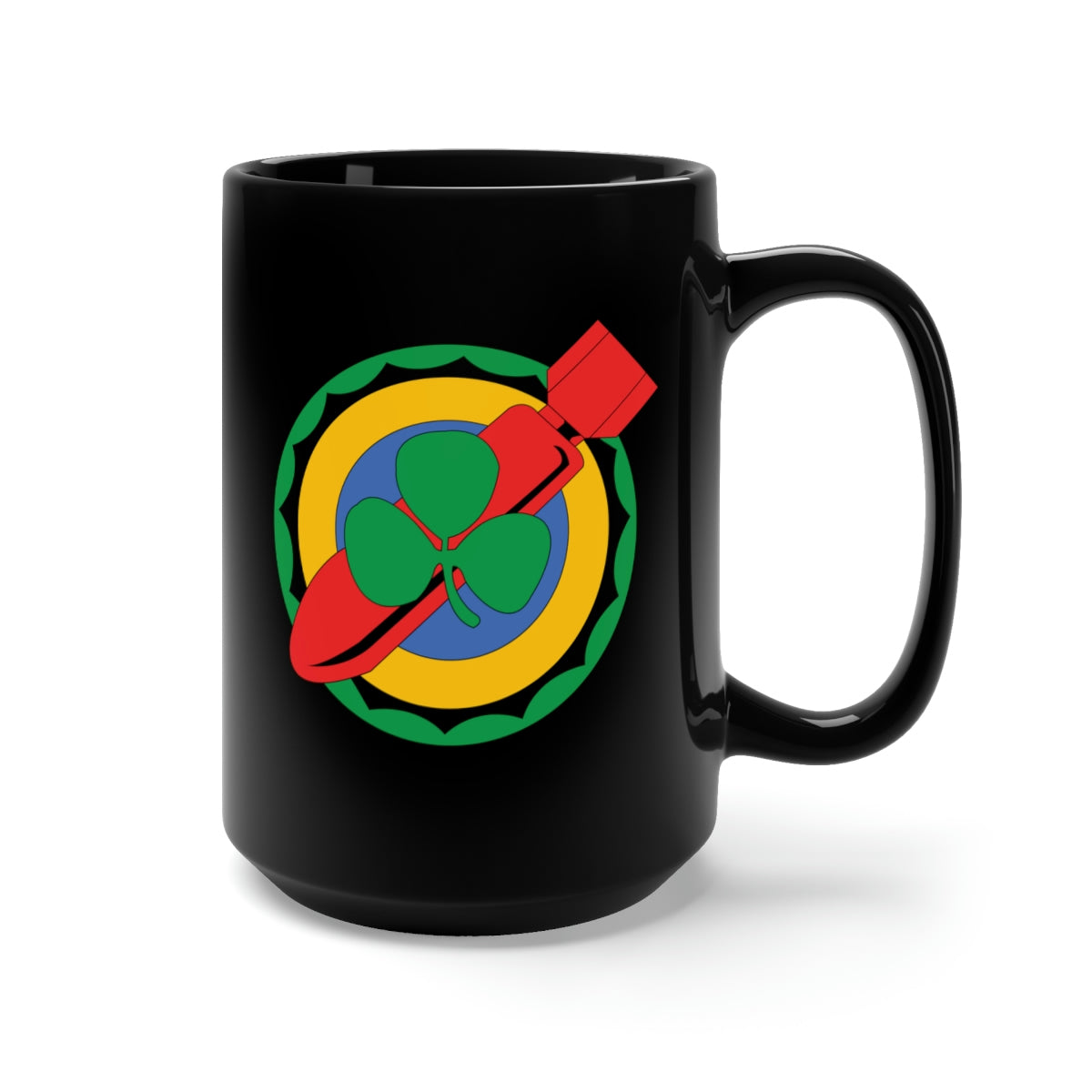 Black Mug 15oz - 775th Bomb Squadron, 463rd Bomb Group - 15th AF V2 wo Txt X 300