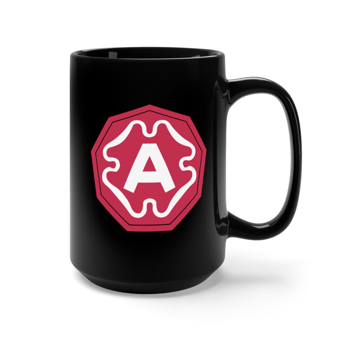 Black Mug 15oz - Army - Ninth United States Army - SSI wo Txt X 300