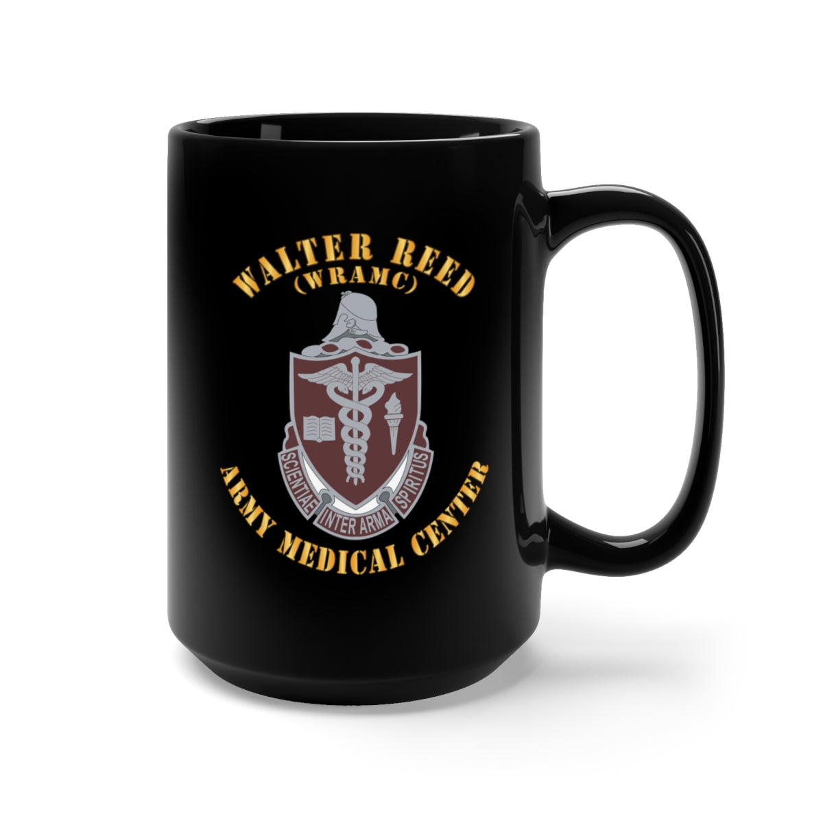 Black Mug 15oz - DUI - Walter Reed Army Medical Center X 300