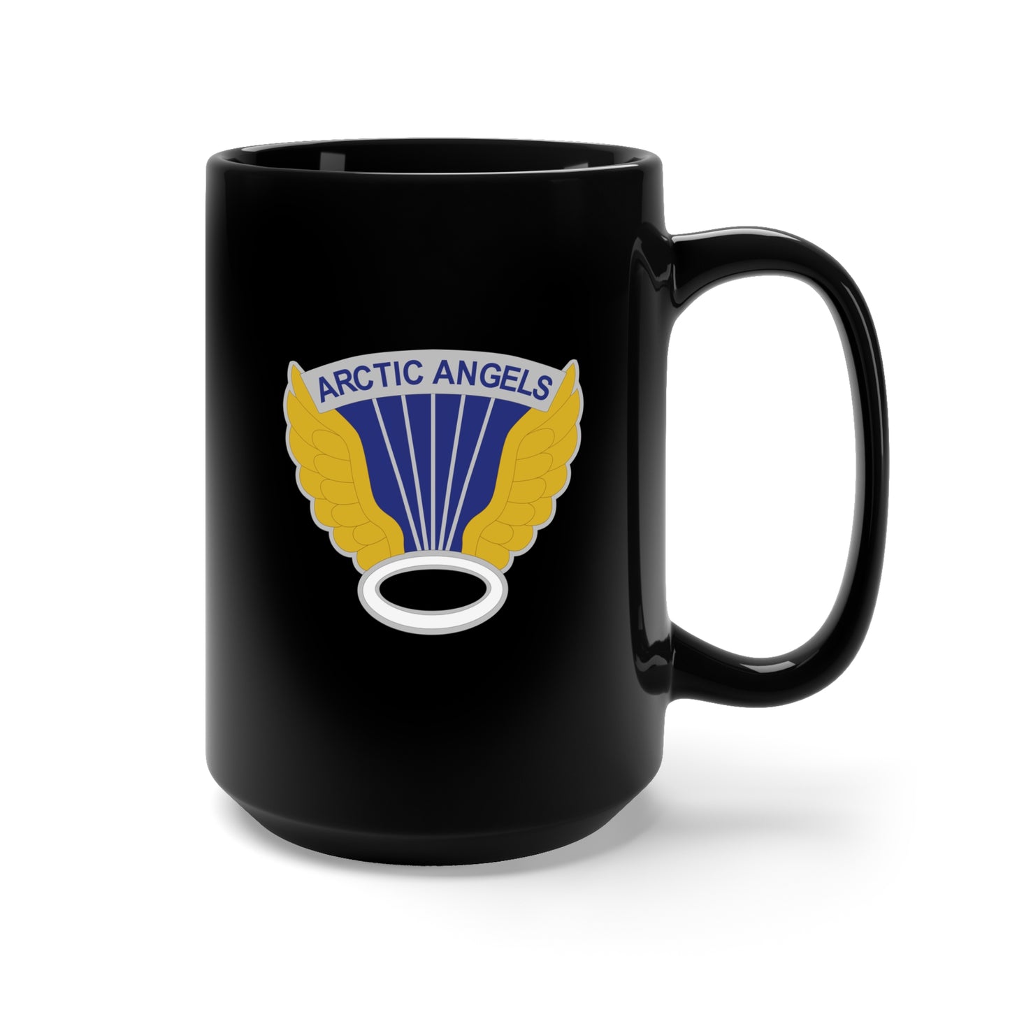 Black Mug 15oz - DUI - 11th Airborne Division X 300