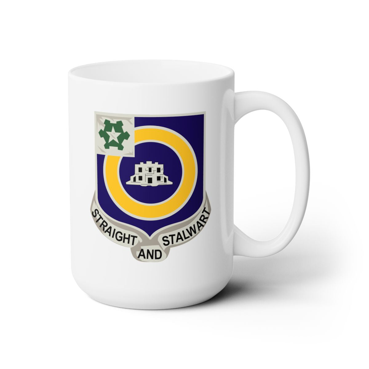 White Ceramic Mug 15oz - Army - 41st Infantry Regiment - DUI wo Txt