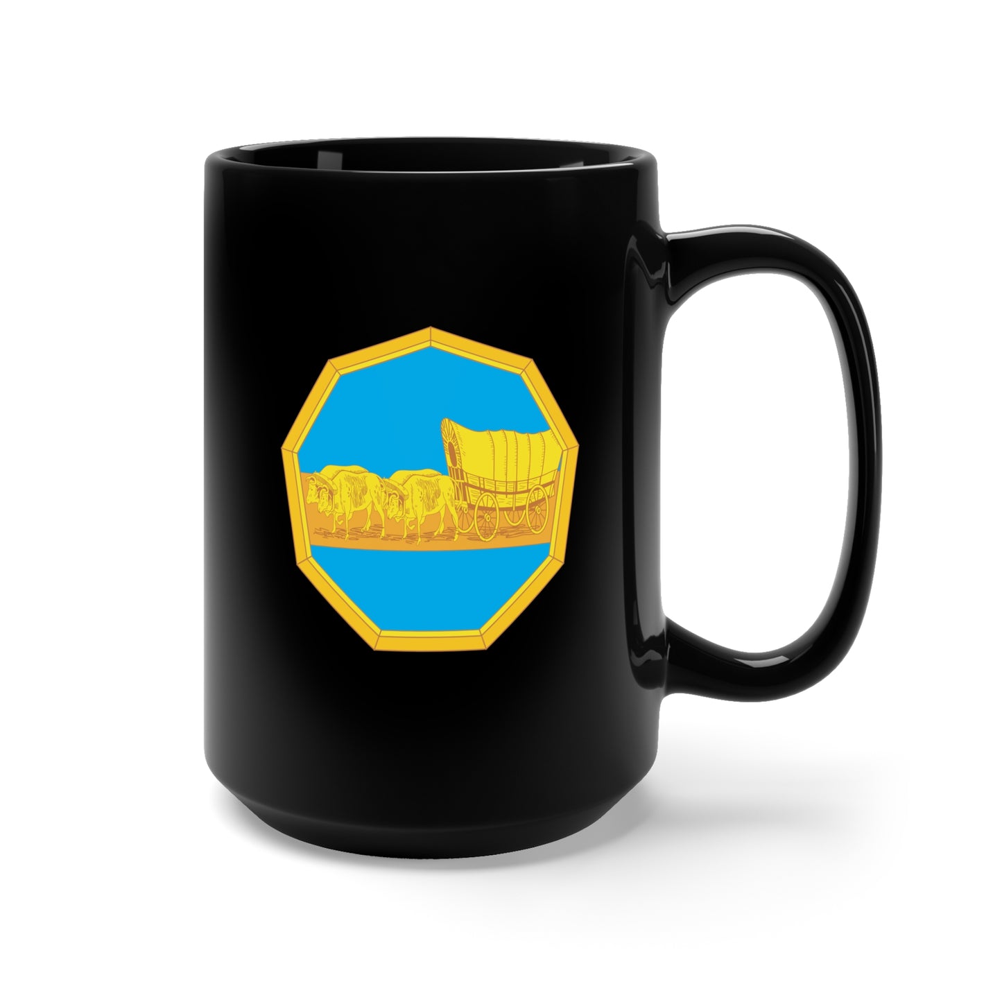 Black Mug 15oz - DUI - 35th Infantry Division - Left X 300