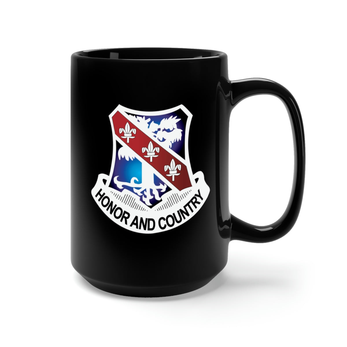 Black Mug 15oz - 1st Battalion, 327 Infantry (Airmobile Infantry) wo Txt X 300