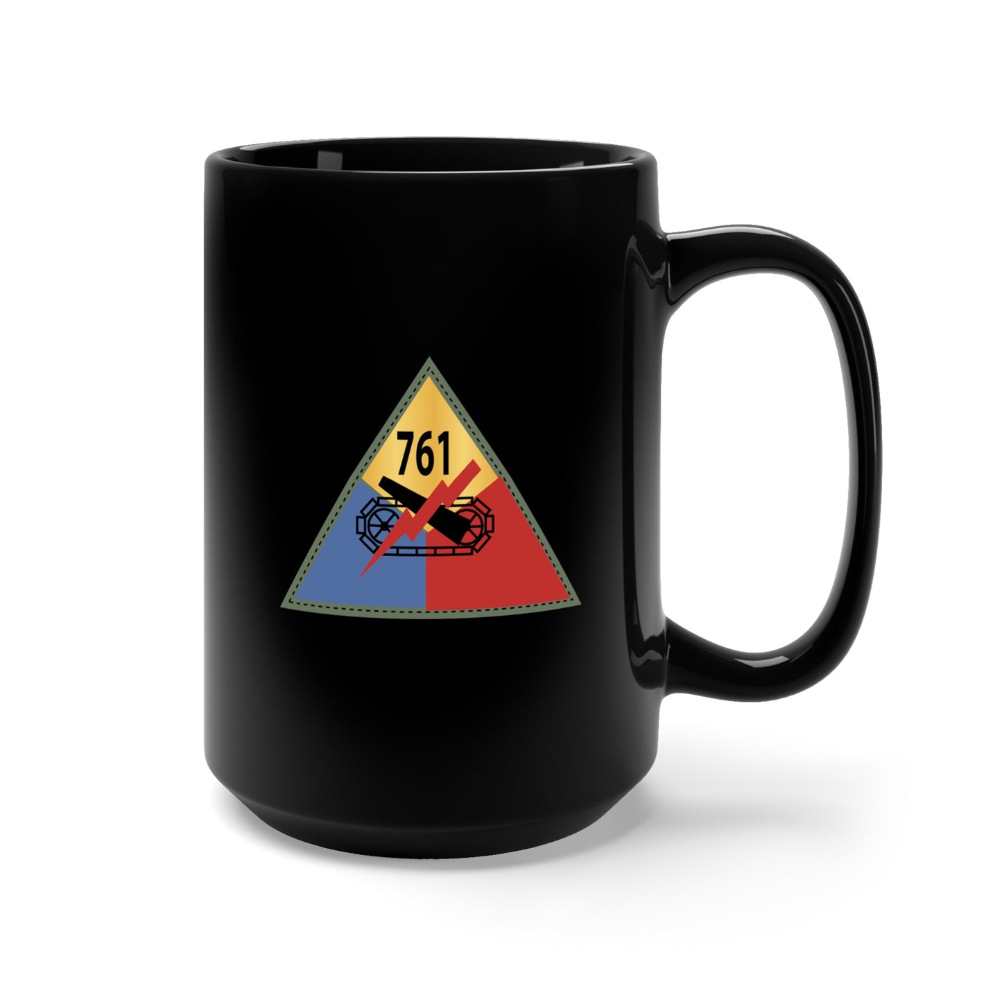 Black Mug 15oz - SSI - 761st Tank Battalion X 300