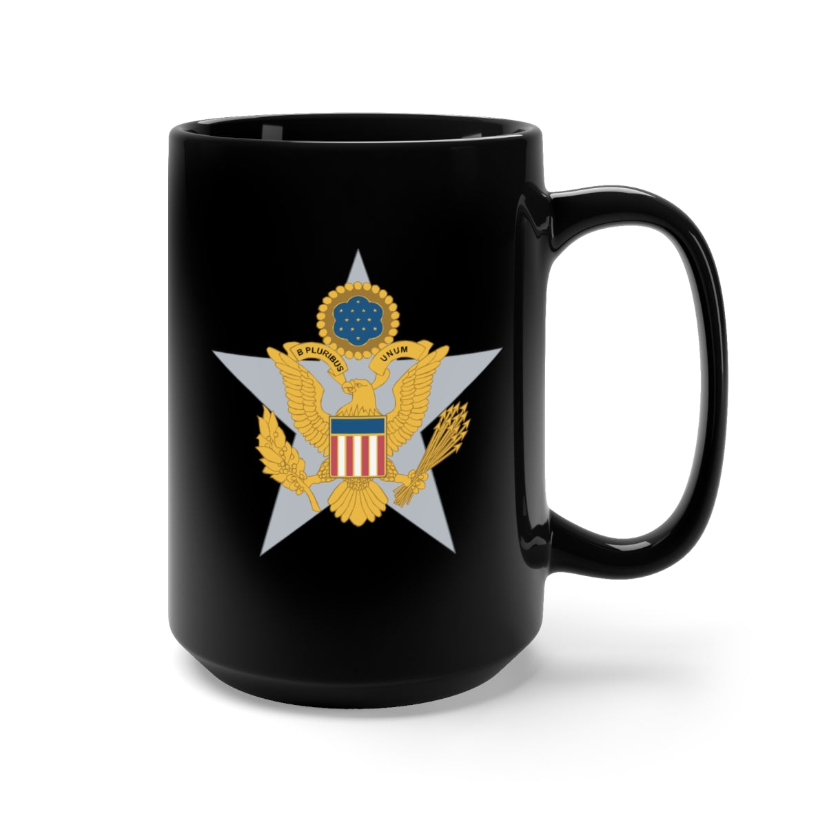 Black Mug 15oz - Branch Insignia - Officer - General Staff X 300