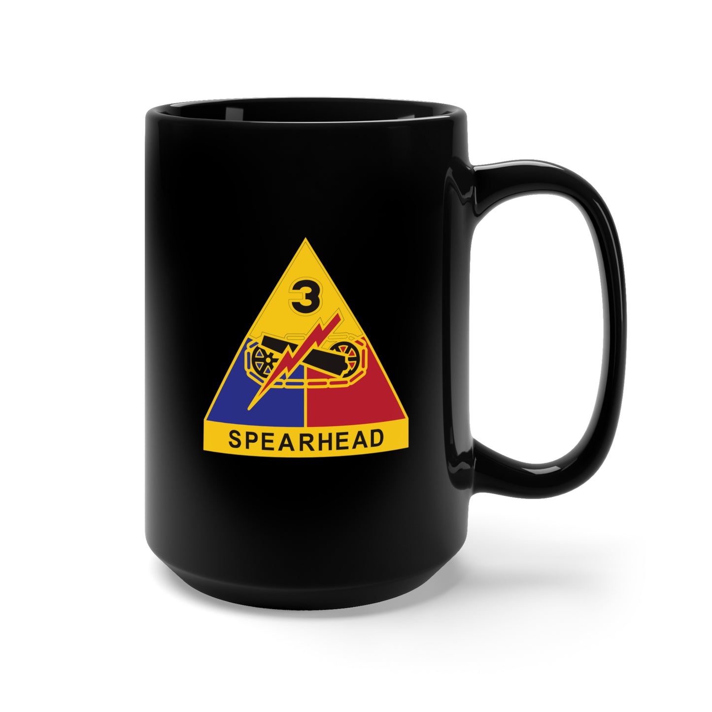 Black Mug 15oz - DUI - 3rd Armored Division X 300