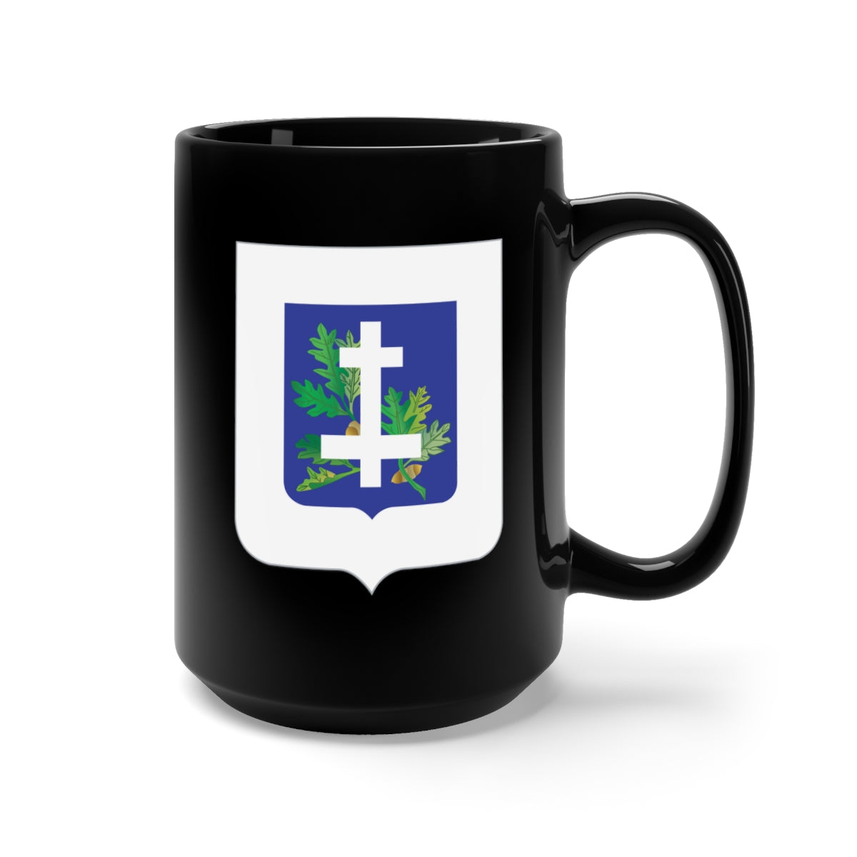 Black Mug 15oz - 367th Armored Infantry Battalion - DUI wo Txt X 300
