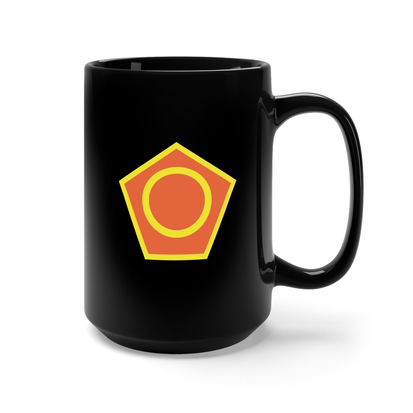 Black Mug 15oz - SSI - 50th Infantry Division (Phantom) X 300